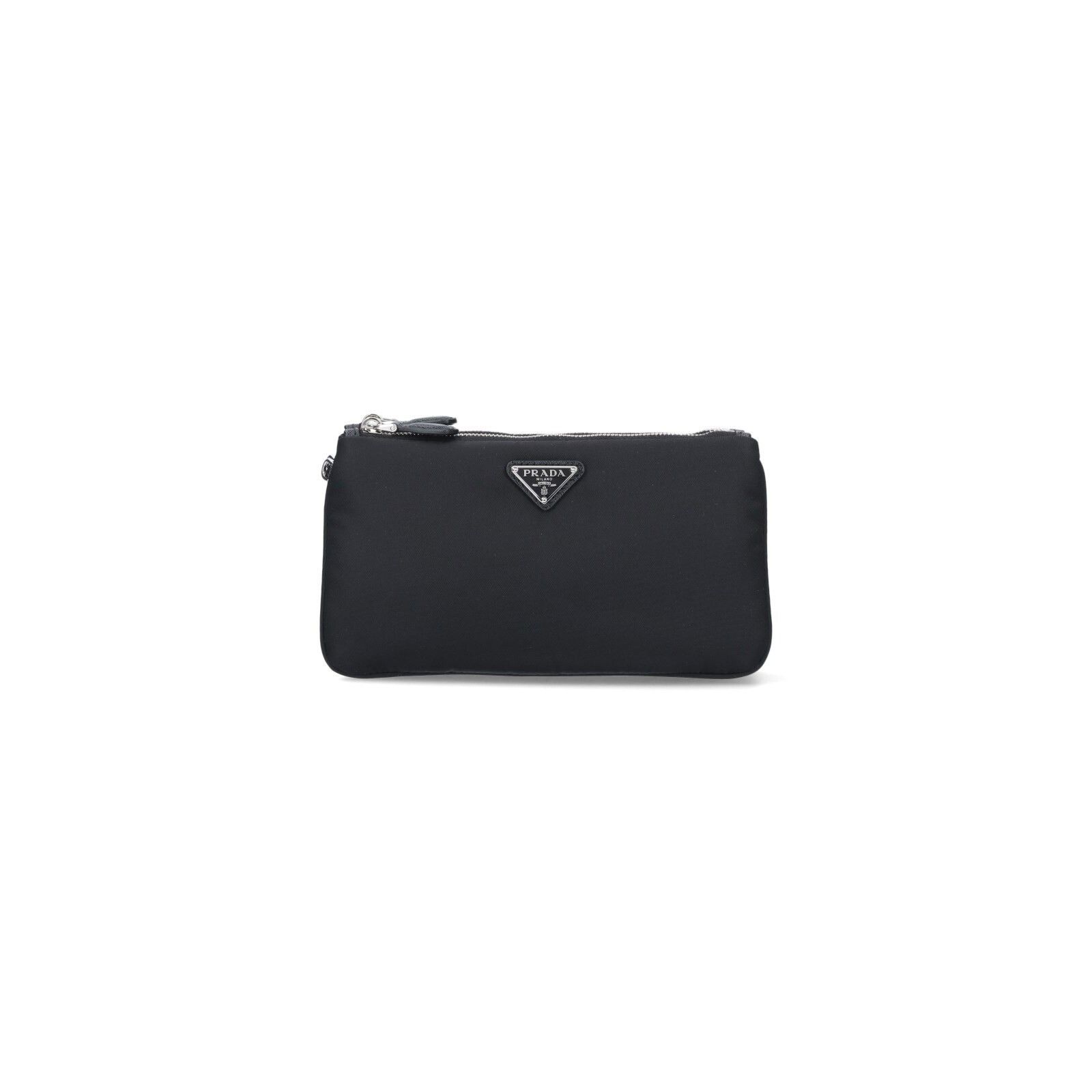 Prada PRADA Re-Nylon Black Double Pouch New And Authentic Size ONE SIZE - 1 Thumbnail