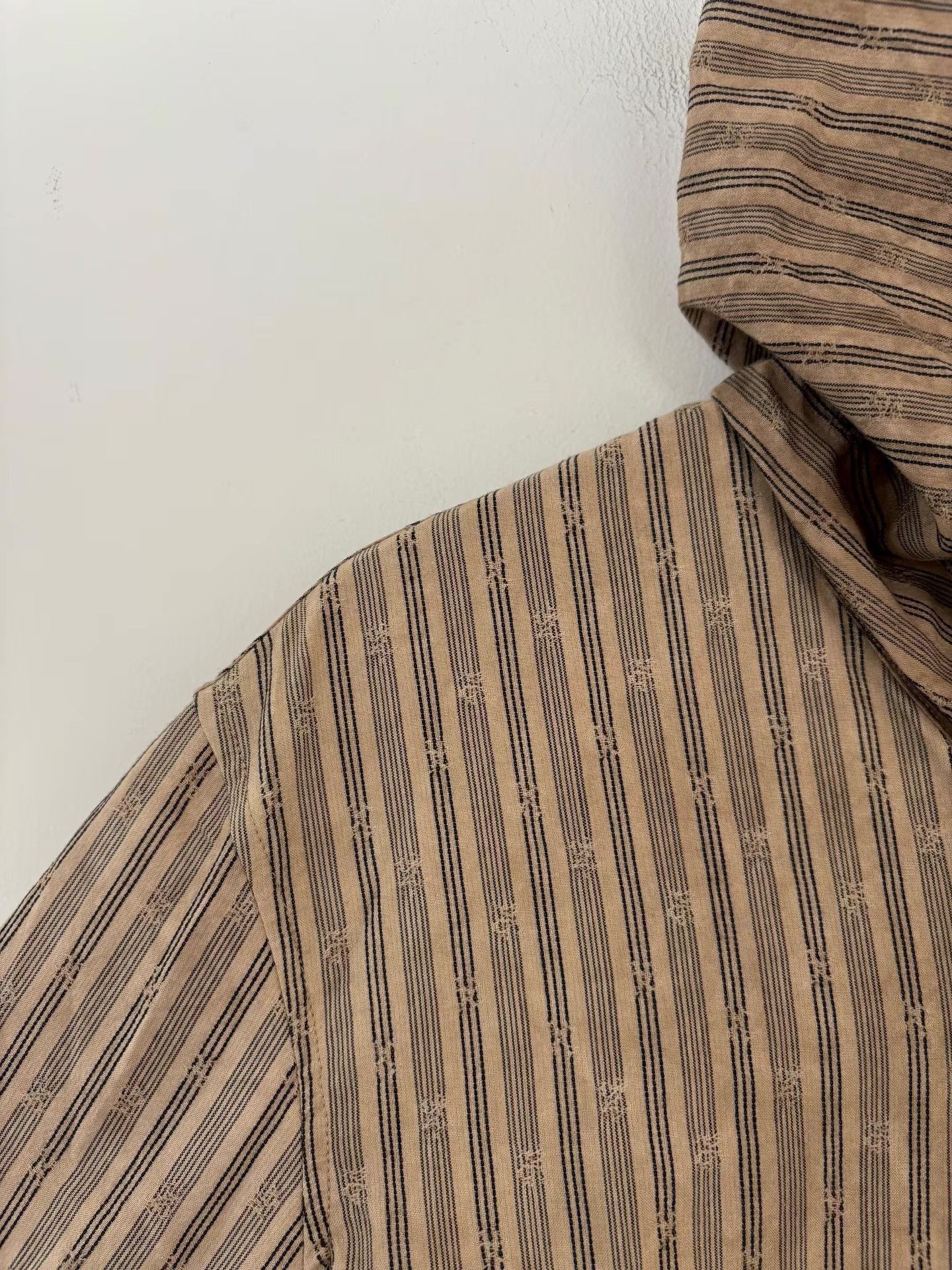 Ziggy Chen Striped High Collar Long Sleeve Button-Up Shirt Size US S / EU 44-46 / 1 - 5 Thumbnail