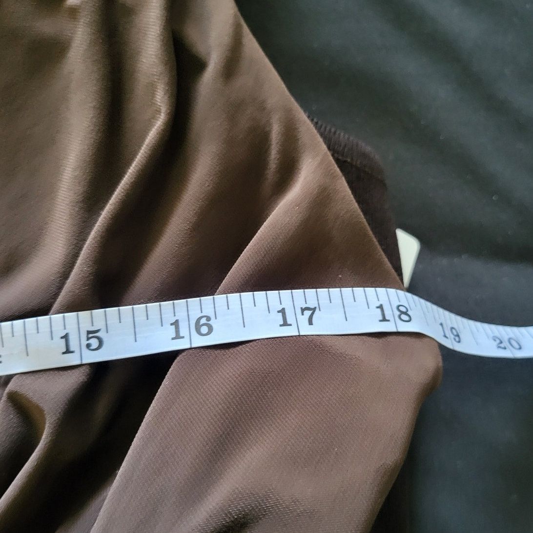 Other Jones New York Brown Sleeveless Dress w/Faux Belt - Size 14 Size XL / US 12-14 / IT 48-50 - 4 Thumbnail