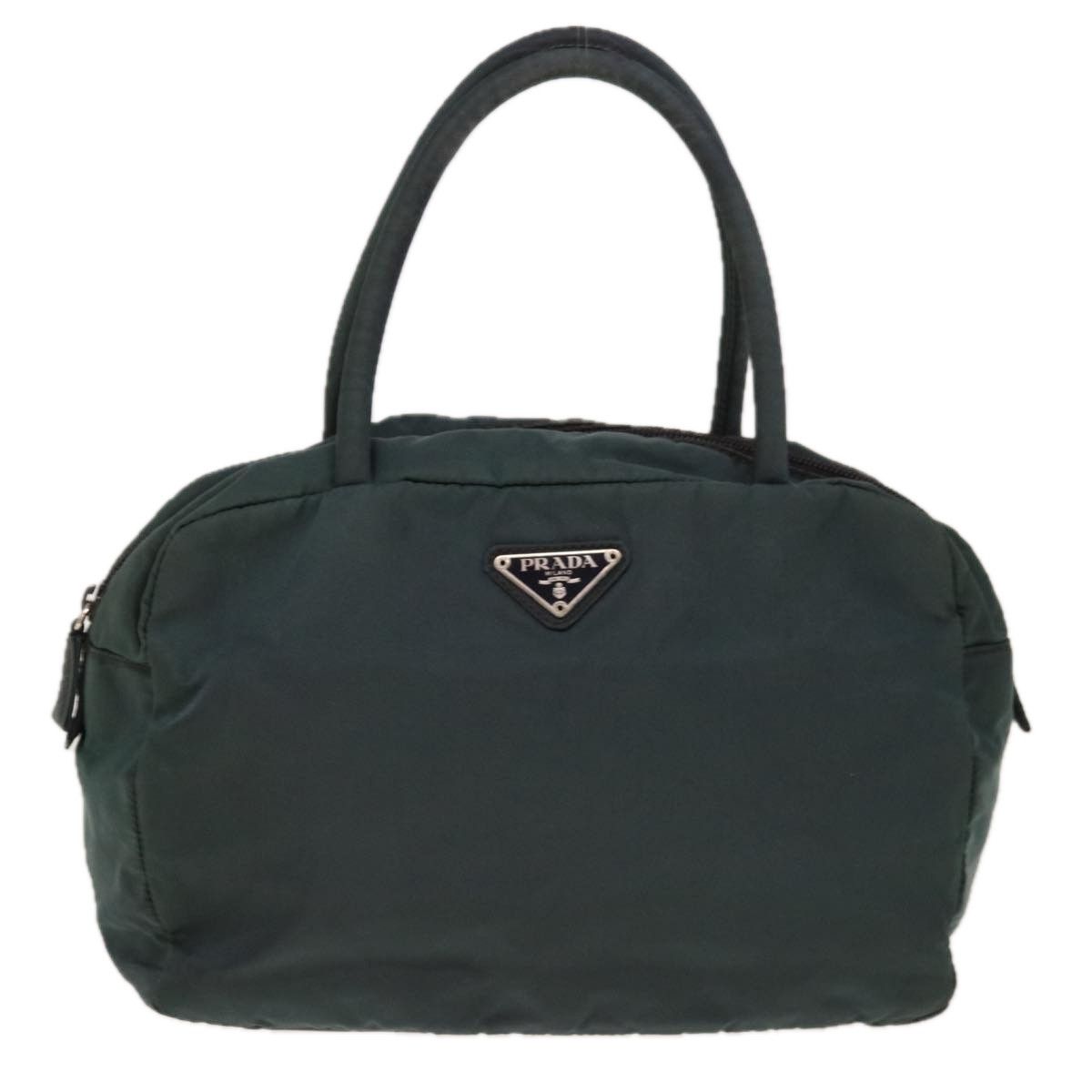 Prada Tessuto Green Synthetic Handbag (Pre-Owned) Size ONE SIZE - 1 Thumbnail