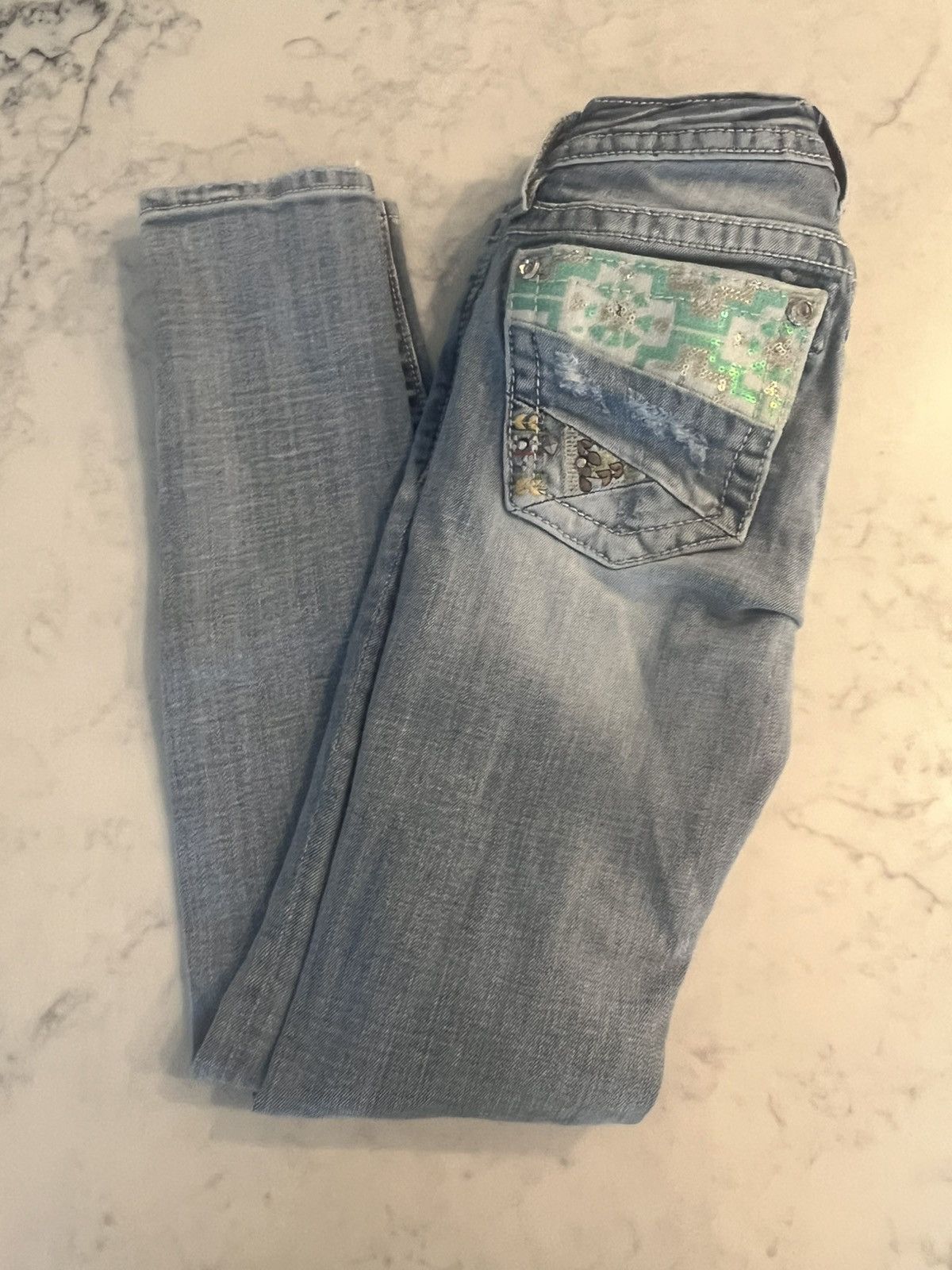 Miss Me Miss Me Jeans Women’s 25 Skinny Rhinestone Jeans Y2K Size 25" / US 0 / IT 36 - 5 Thumbnail