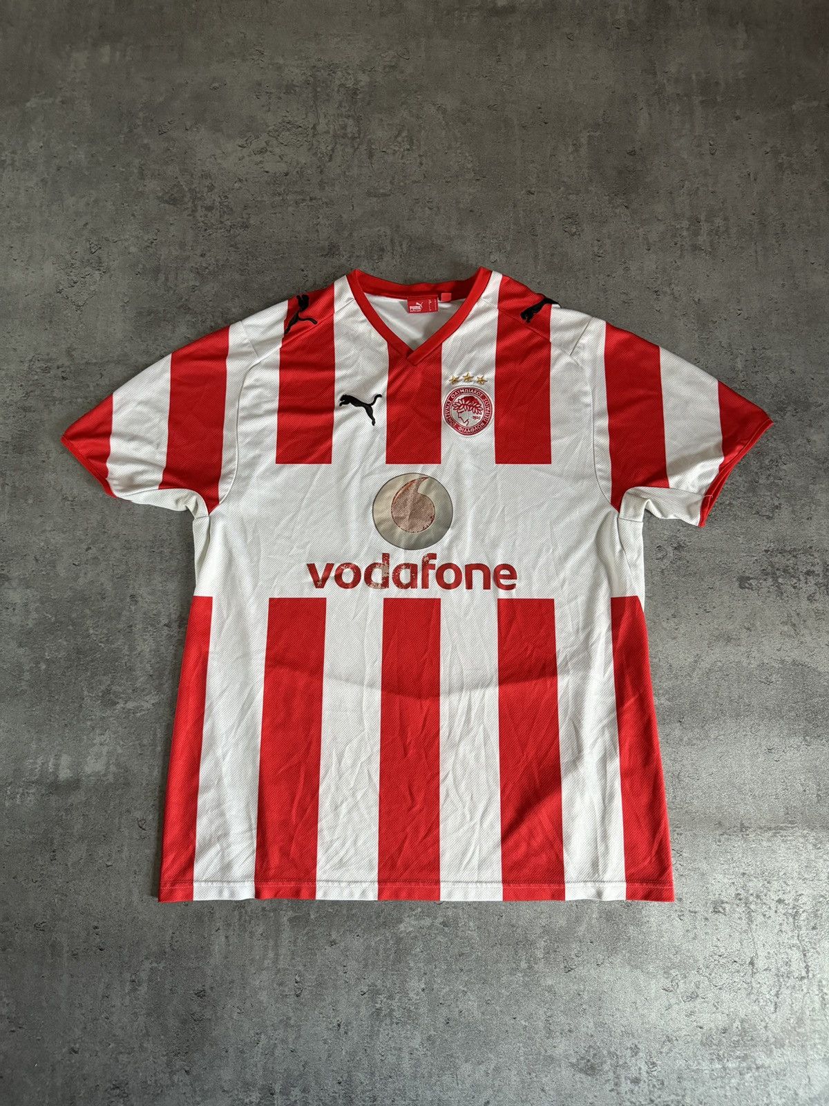 Puma × Vintage Puma Olympiacus Pireus Vintage Football Jersey Logo Size US L / EU 52-54 / 3 - 1 Thumbnail