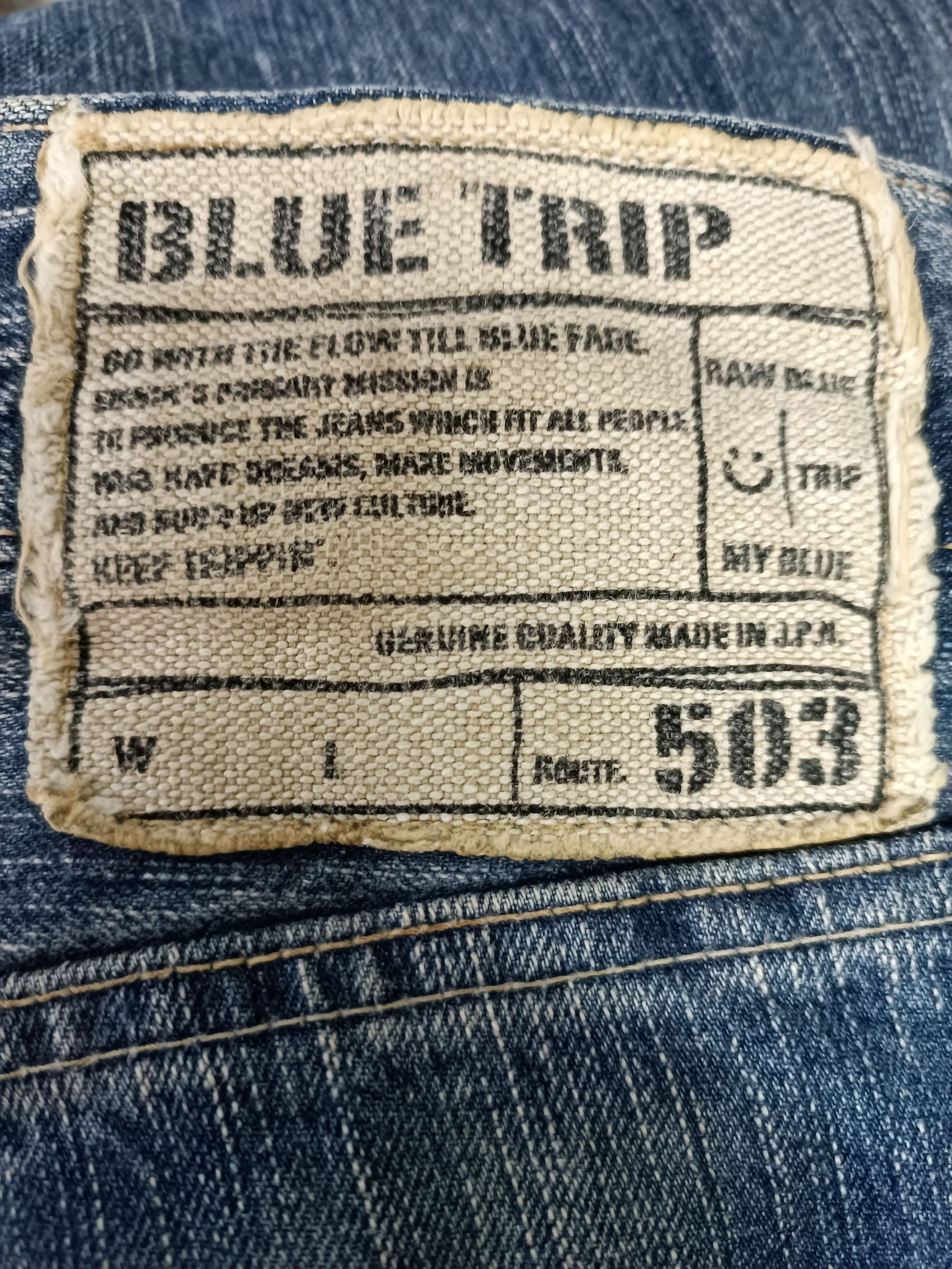 Edwin × Vintage RARE 🔥 Edwin 503 Mission Whisker Faded Denim E240 Size US 32 / EU 48 - 12 Thumbnail