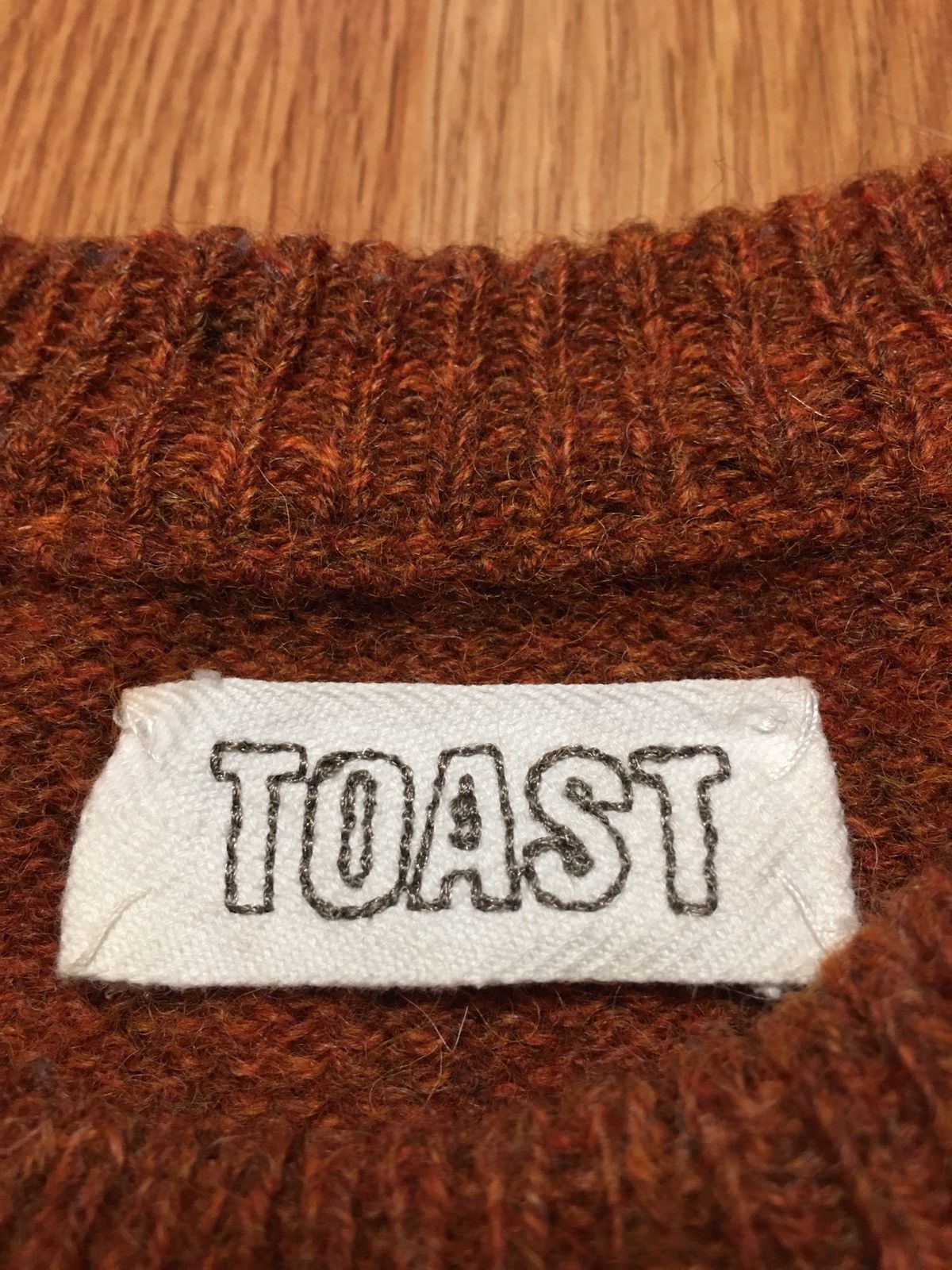 Designer TOAST Pure New Wool Knit Sweater Size M Size M / US 6-8 / IT 42-44 - 9 Thumbnail
