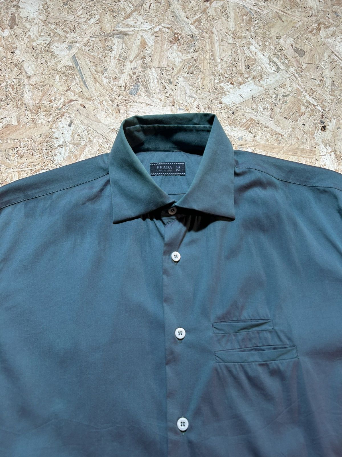 Prada Prada Button Up Long Sleeve Shirt Size US M / EU 48-50 / 2 - 3 Thumbnail