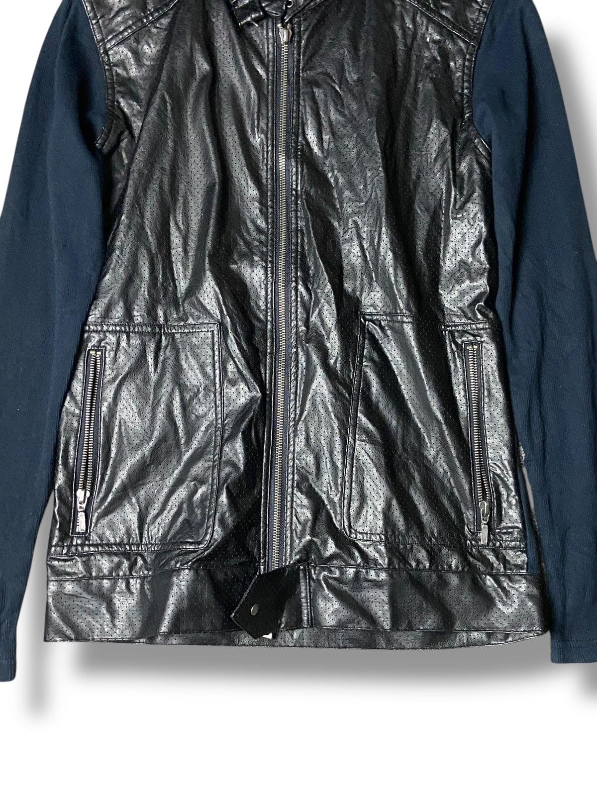 semanticdesign SEMANTIC DESIGN Leather Biker Jacket (139) Size US M / EU 48-50 / 2 - 4 Thumbnail
