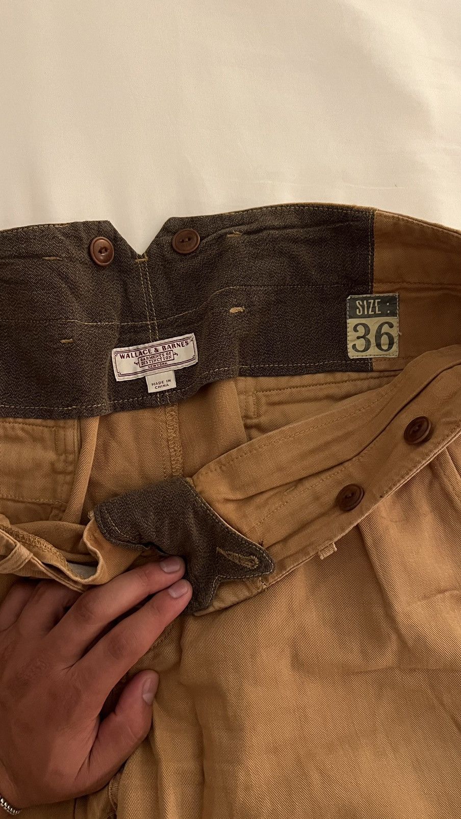 Wallace & Barnes Brown Linen Shorts Size US 36 / EU 52 - 2 Thumbnail