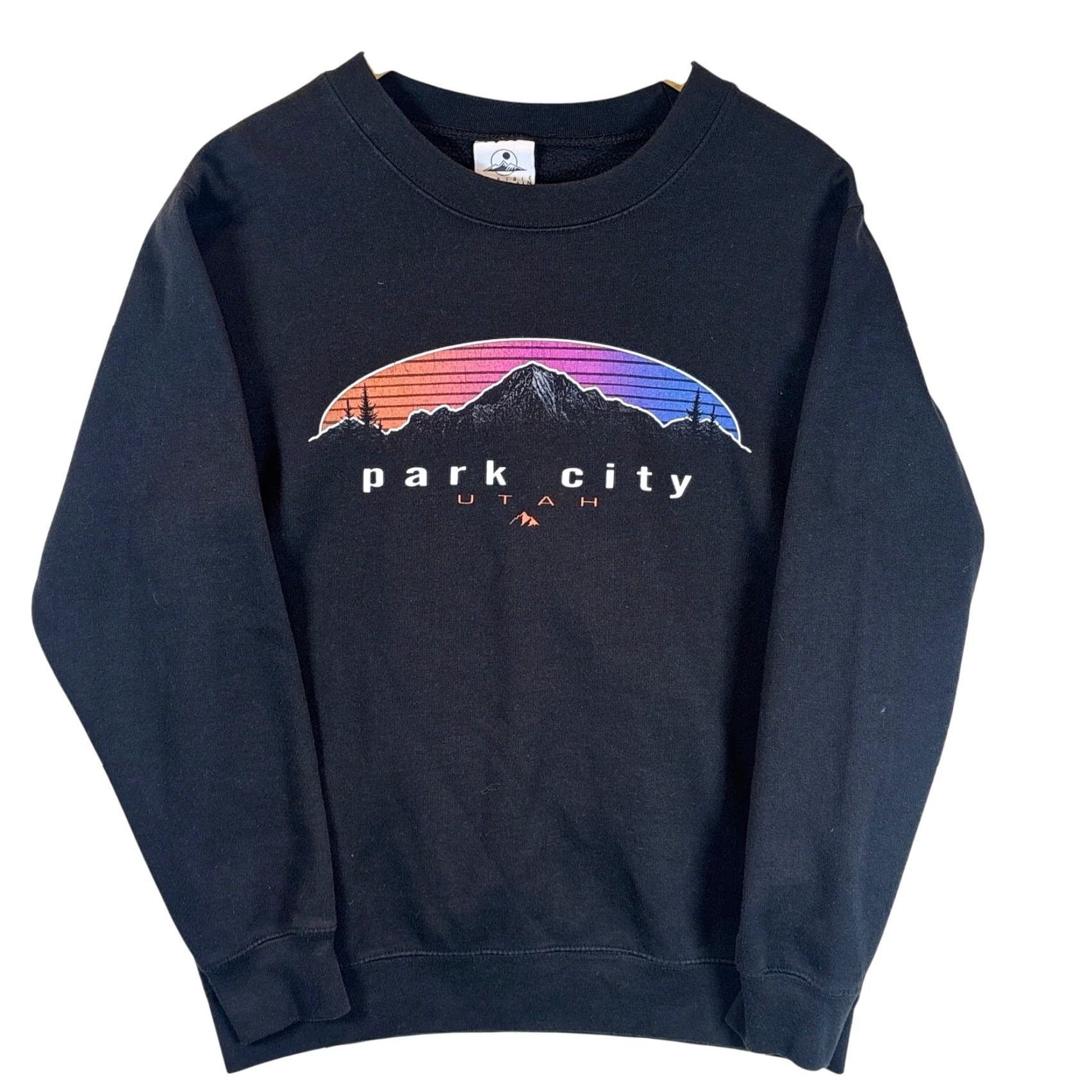 Vintage Park City Utah Sweatshirt Black Small Pullover Fleece Crewneck Casual Outdoor Unisex Adults Sweatshirt 90s Classic Crew Neck Size US S / EU 44-46 / 1 - 2 Thumbnail