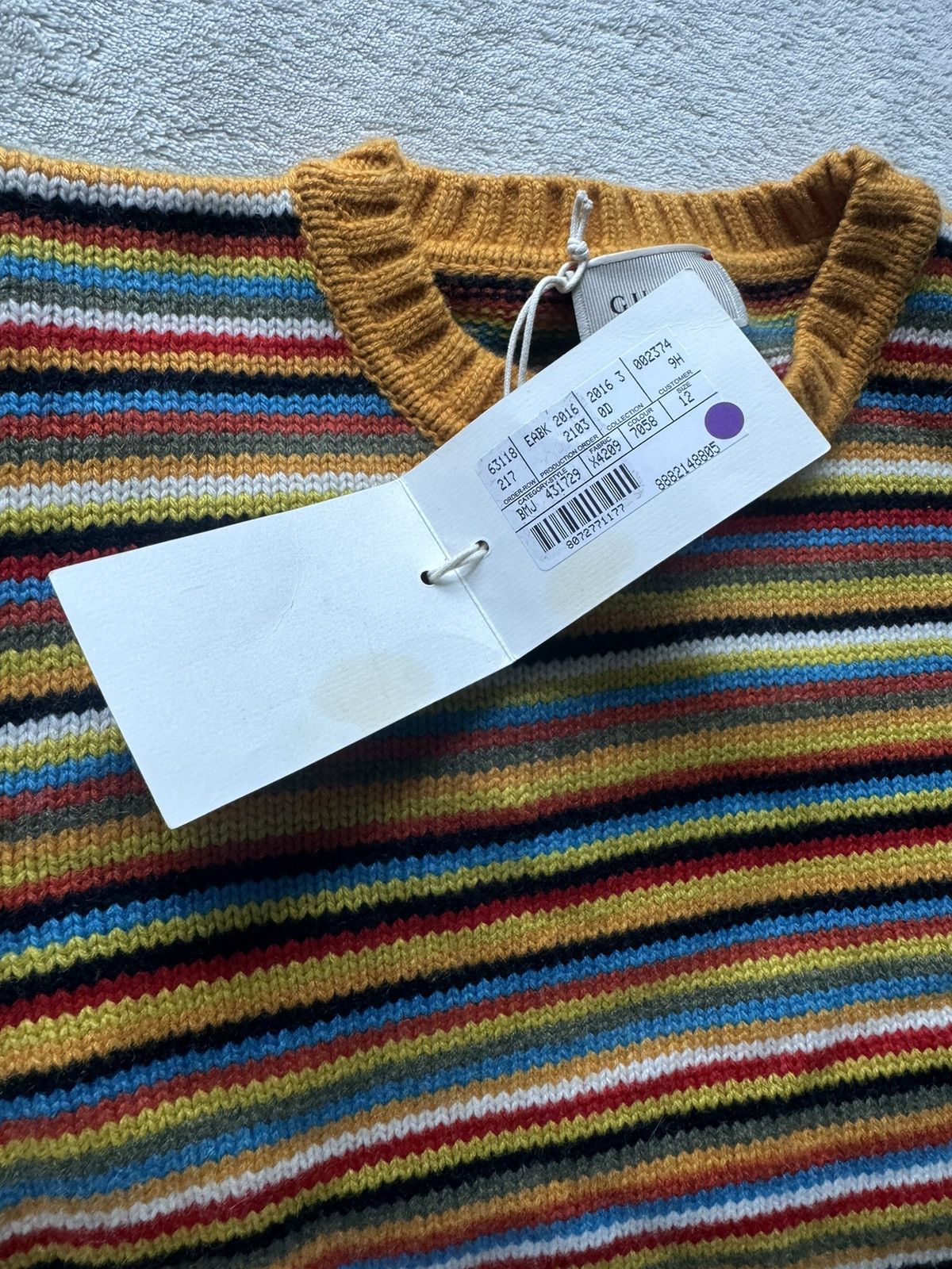 Gucci Striped Cashmere Gucci sweater Size S / US 4 / IT 40 - 3 Thumbnail