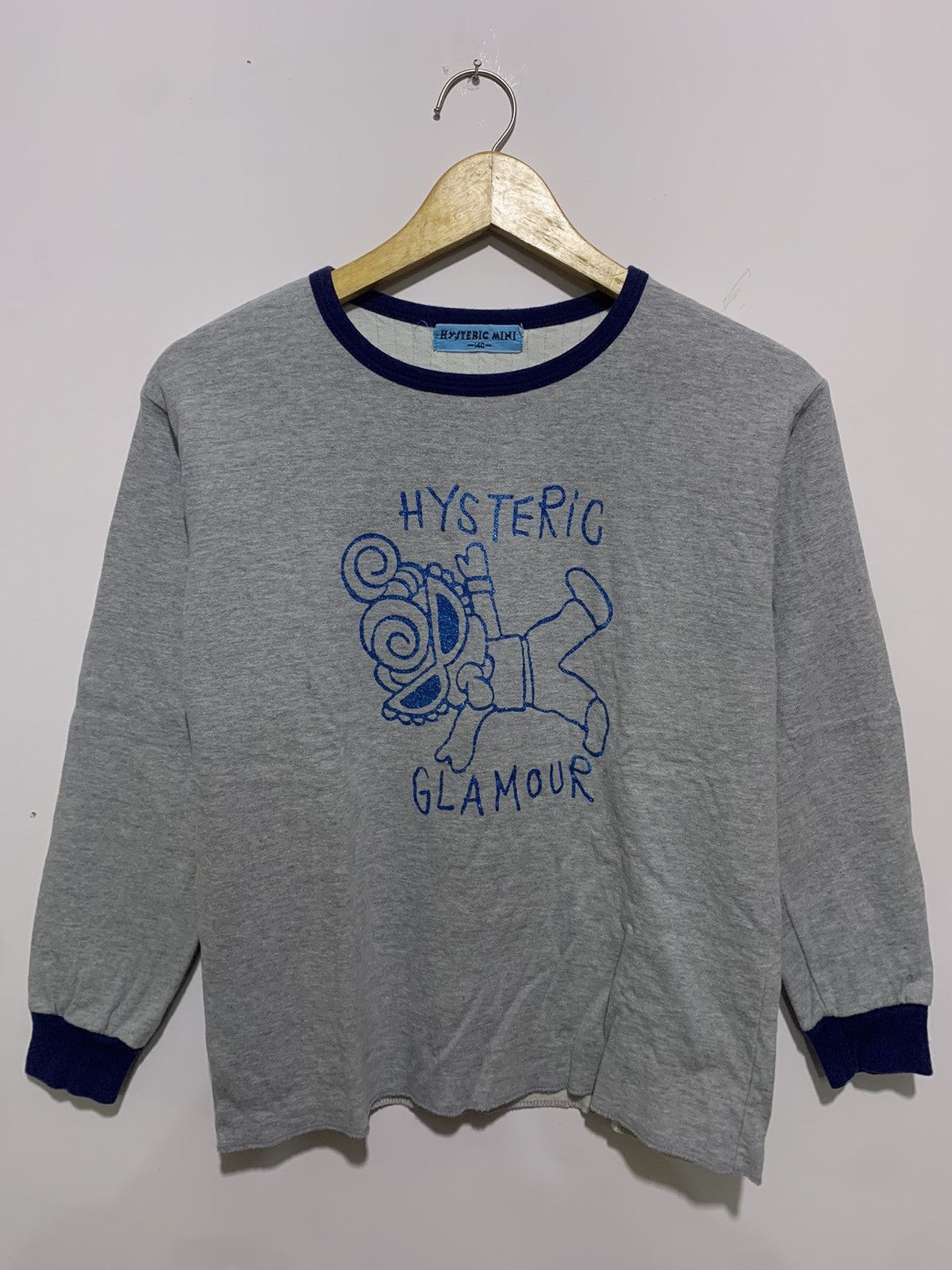 image of Beauty Beast x Hysteric Glamour Mini - Hysteric Baby Long Sleeve in Grey, Men's (Size Small)