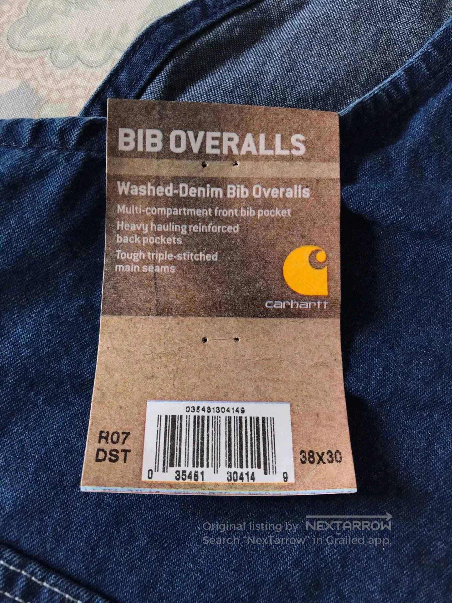 Carhartt Carhartt R07 Denim Overalls W38L30. Size US 38 / EU 54 - 8 Thumbnail