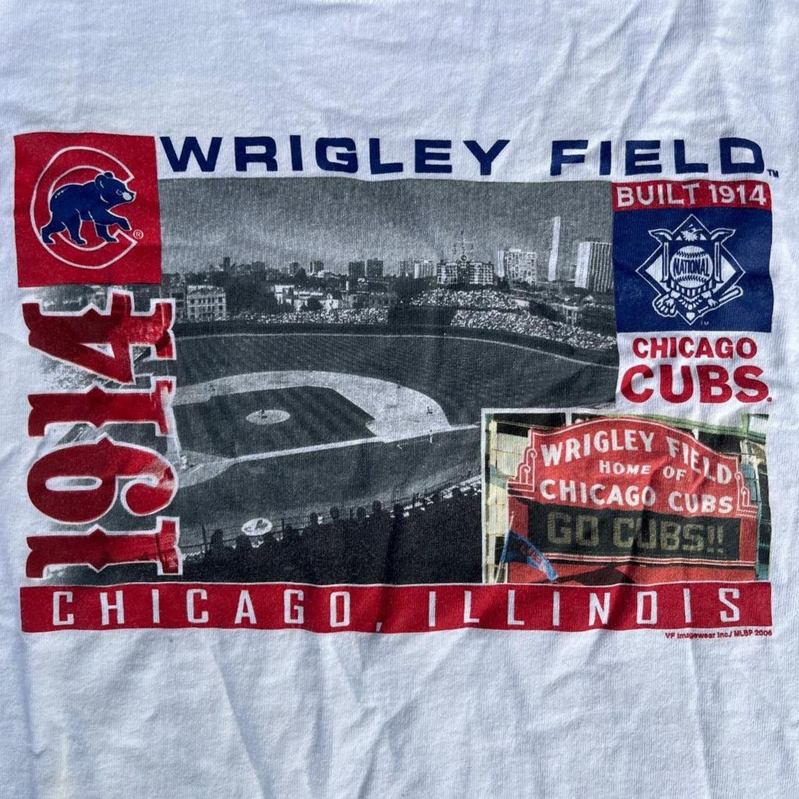 Lee Y2K Chicago Cubs News Paper Wrigley Field Baseball Lee Sport Size US XL / EU 56 / 4 - 4 Thumbnail