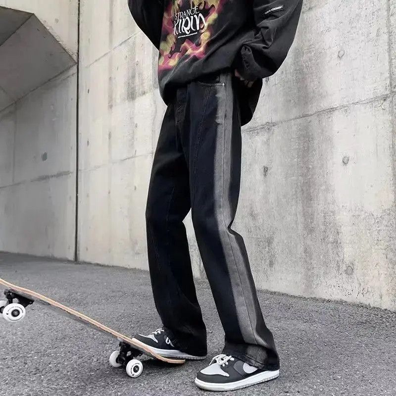 Japanese Brand Retro straight leg gradient jeans Size US 32 / EU 48 - 6 Thumbnail