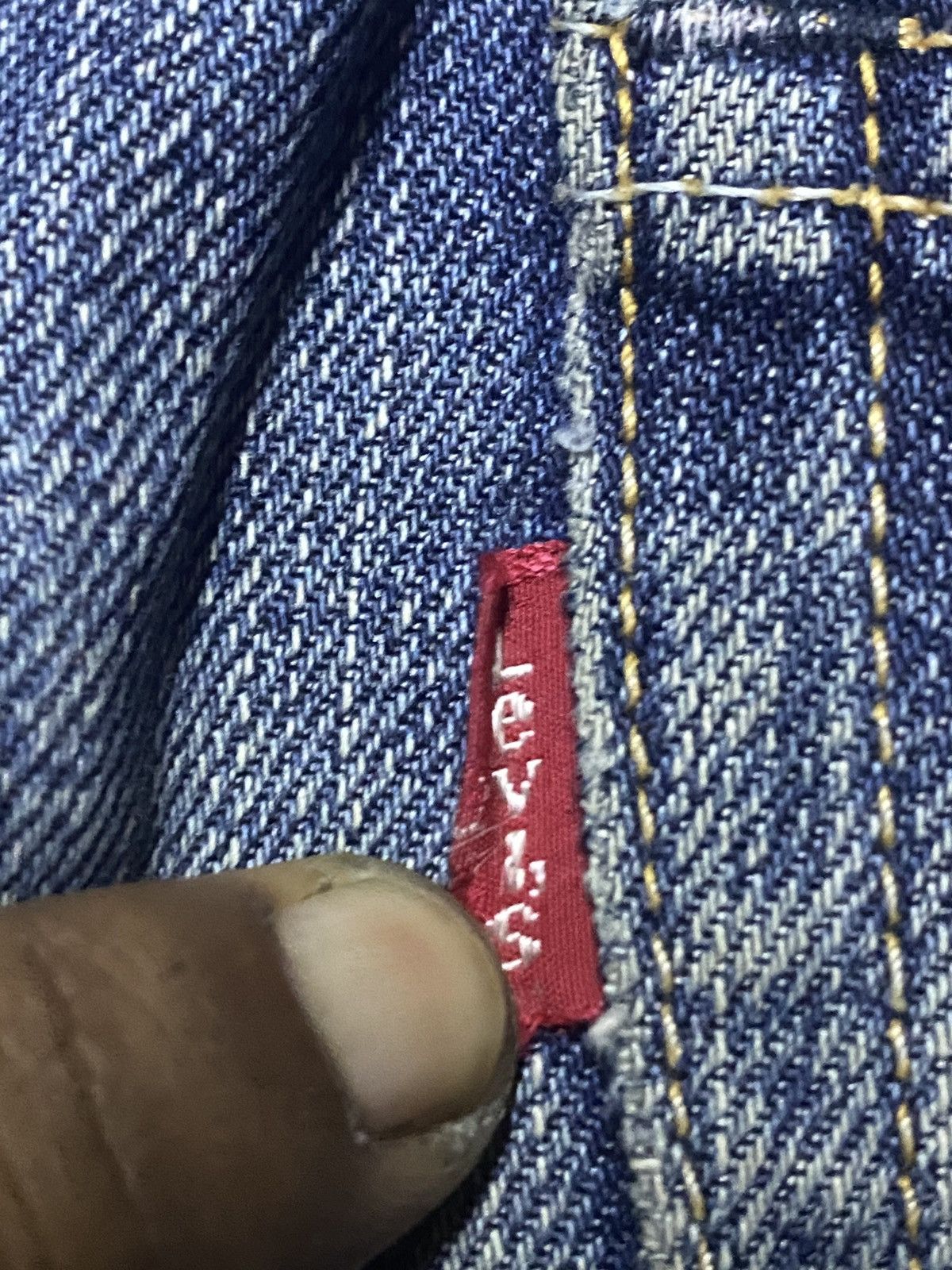 Levi's Vintage Levis 505 Faded Wash Crazy Distressed Loose Jeans Size US 31 - 12 Thumbnail
