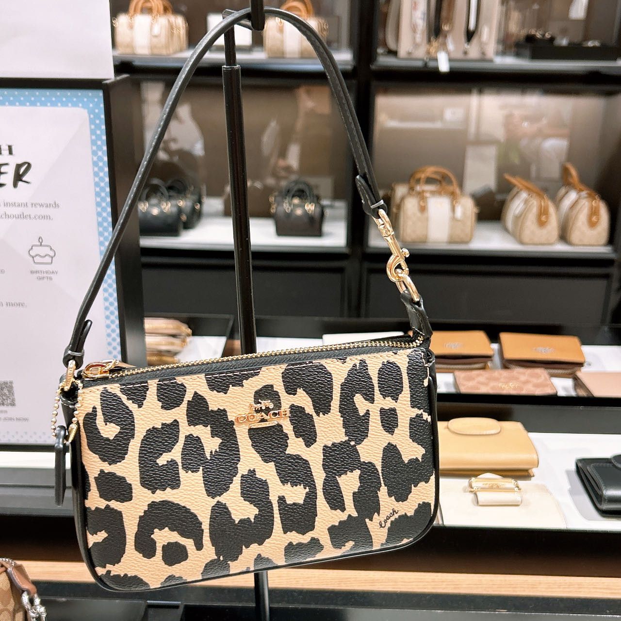 Coach Nolita 19 With Leopard Print CW403 Size ONE SIZE - 1 Thumbnail