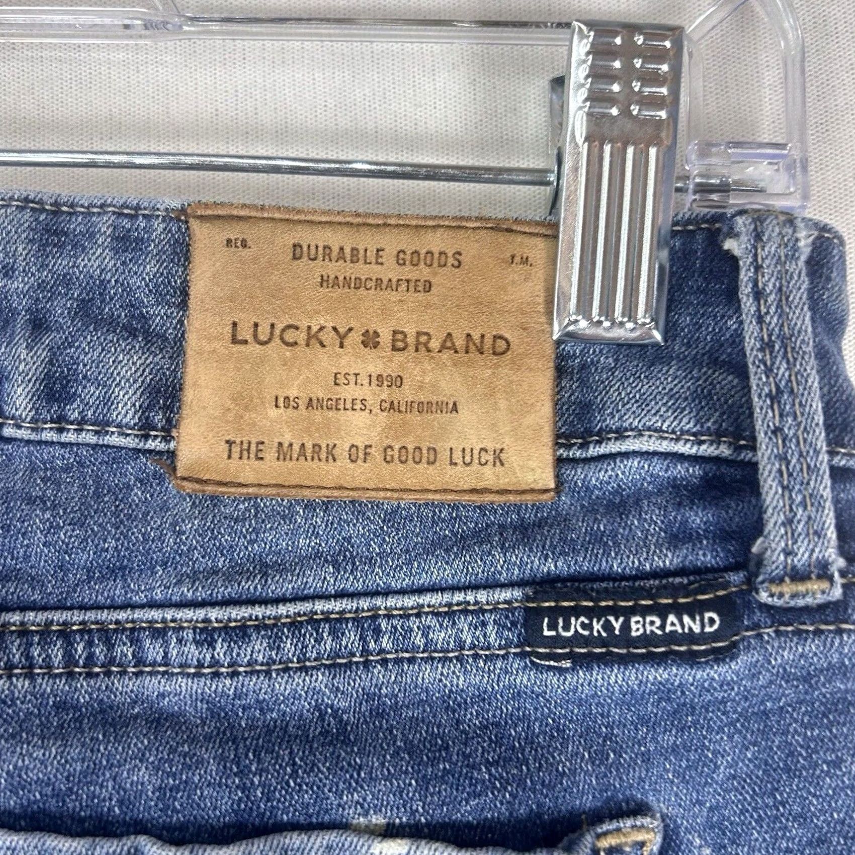 Lucky Brand Lucky Brand Lolita Crop Jeans Women 6 Blue Mid Rise Denim Stretch Raw Hem Jeans Womens Modern Vintage No Size 28" / US 6 / IT 42 - 6 Thumbnail