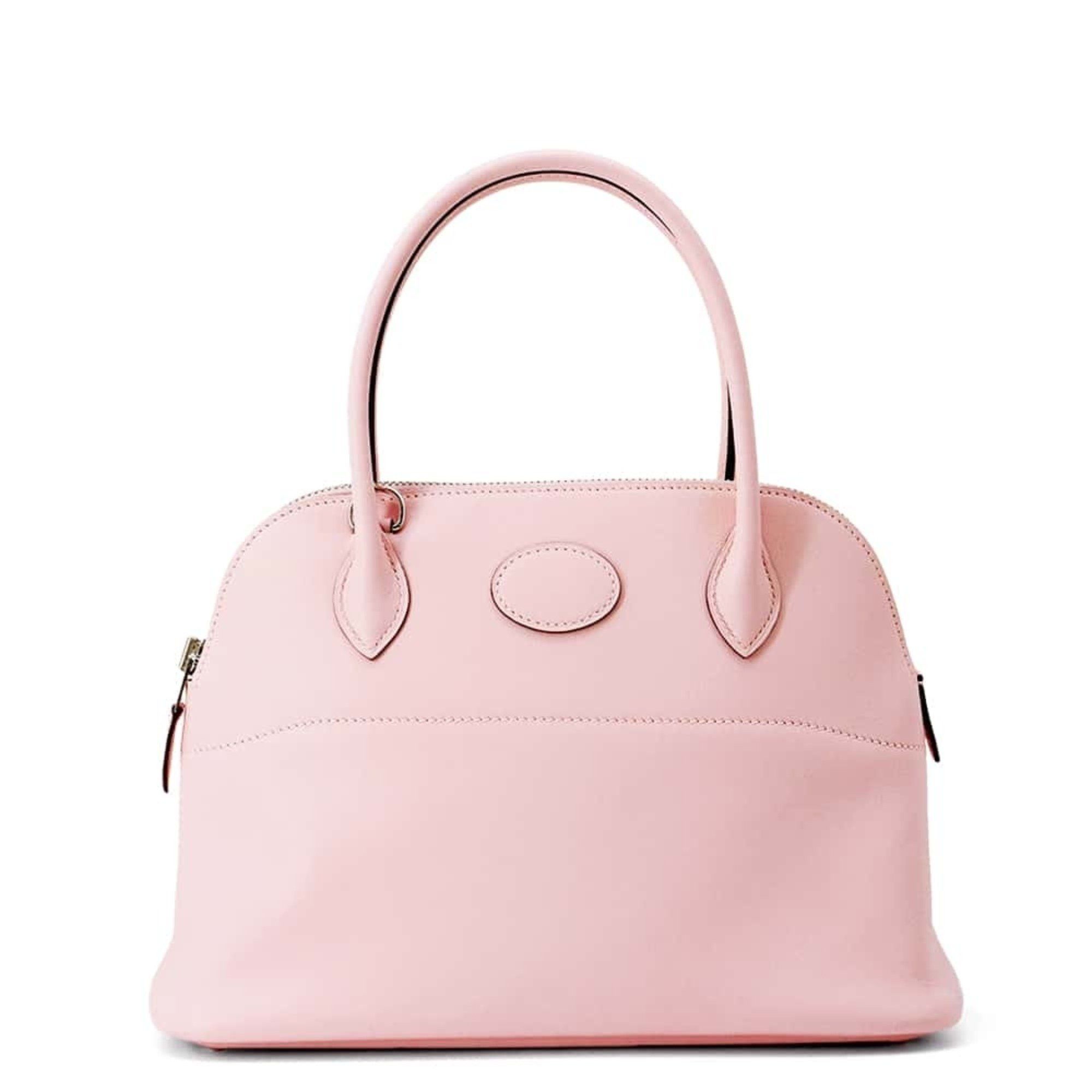 Hermes Handbag Bolide 27 Rose Sakura Swift X Stamp 2Way Shoulder Bag, Women's