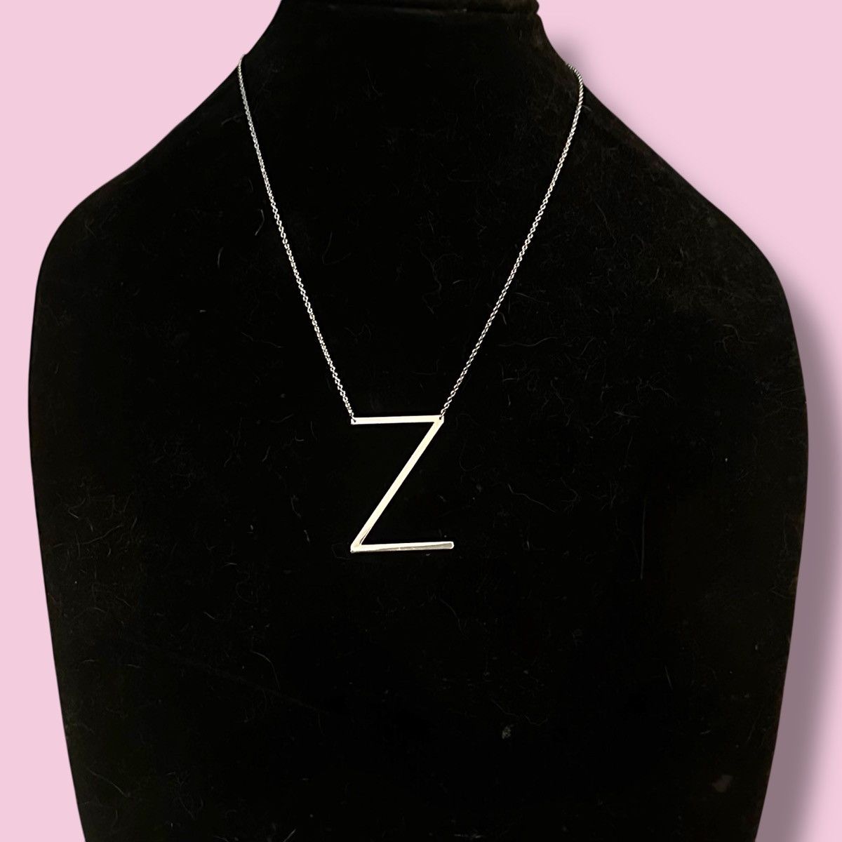 Other Cai silver tone block initial letter Z necklace Size ONE SIZE - 1 Thumbnail