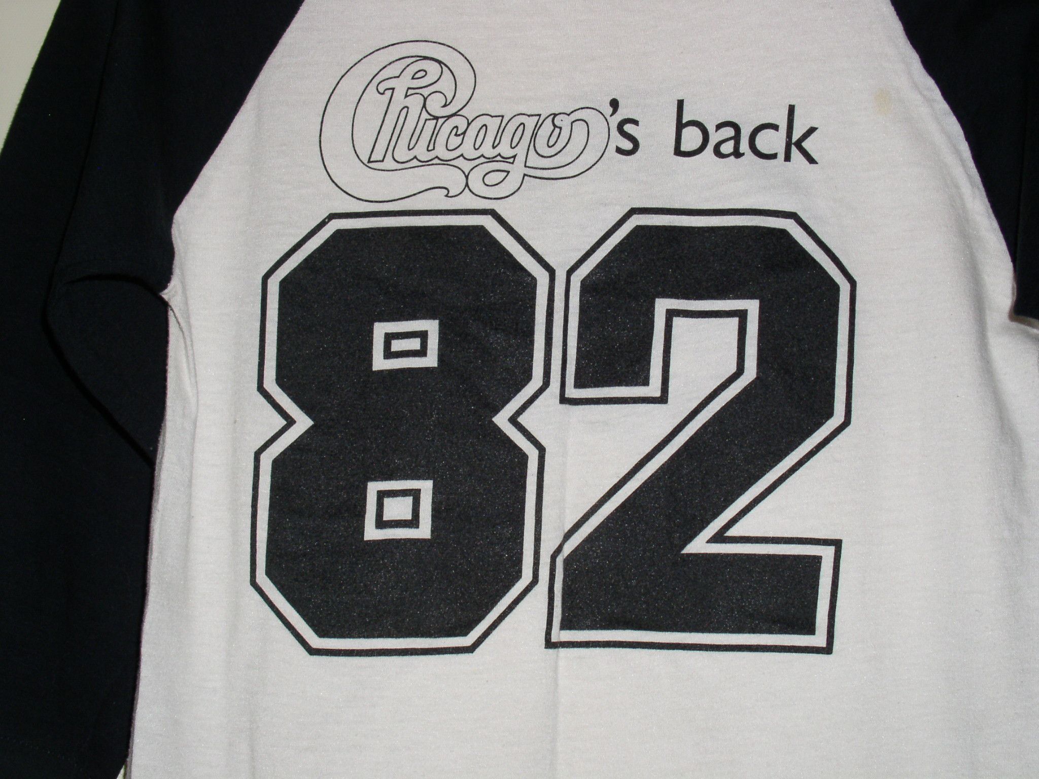Band Tees Chicago Band Concert Raglan Jersey Shirt 1982 Single Stitch Size US M / EU 48-50 / 2 - 4 Thumbnail
