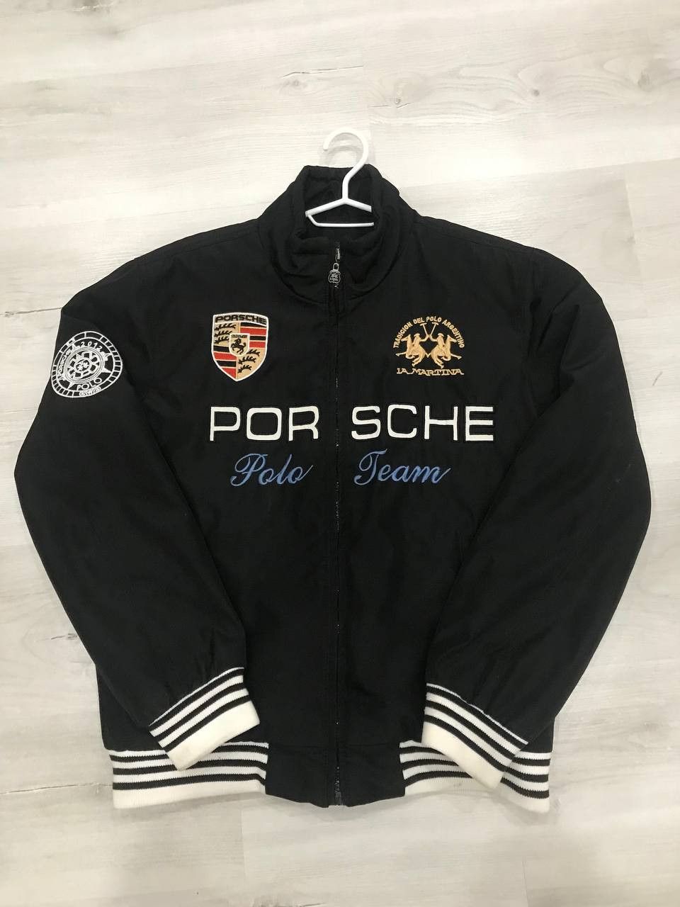 Veste Bomber Rembourrée LA MARTINA Pour Homme - Taille L - Bleu - Occasion TB