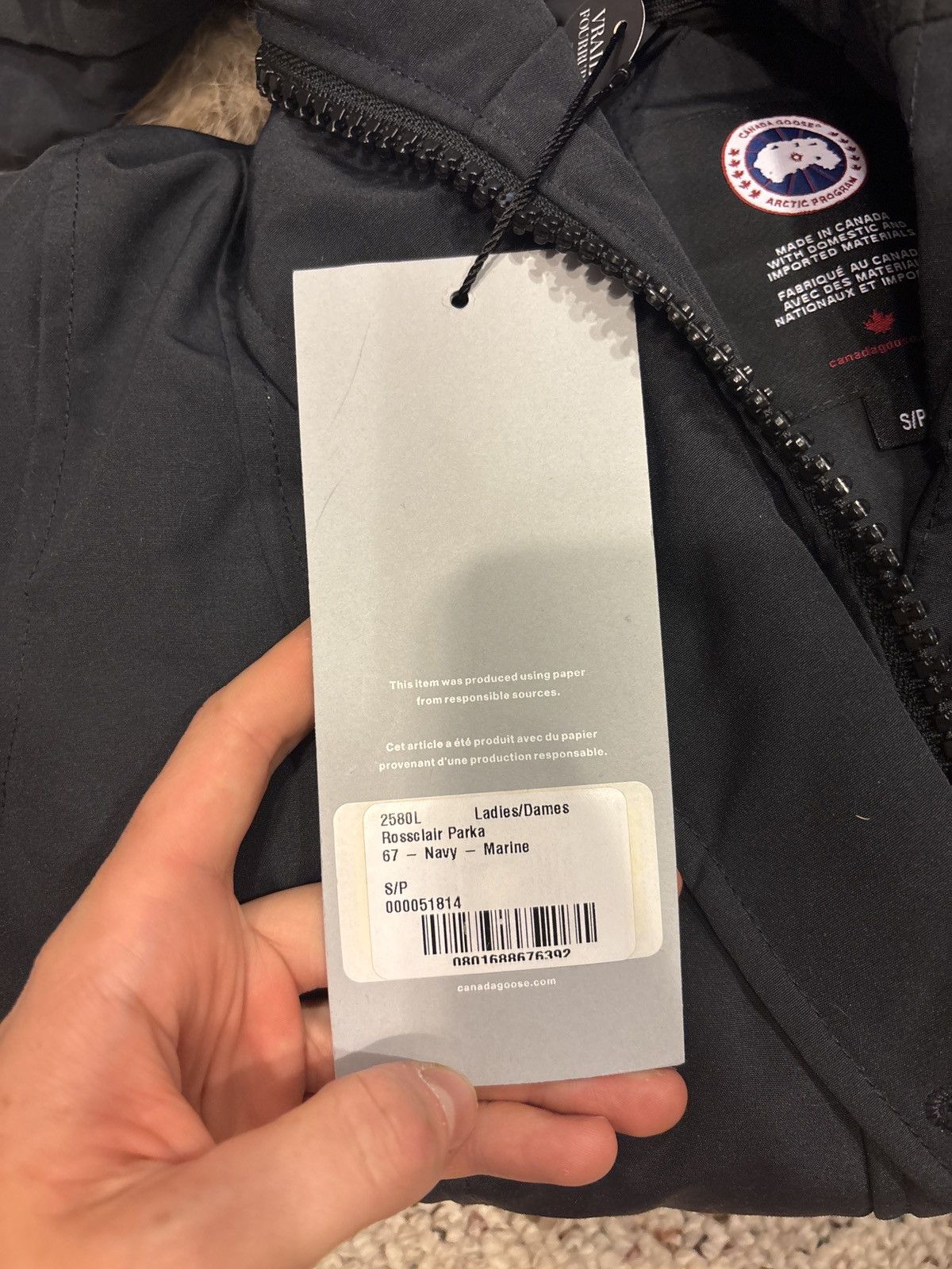 Canada Goose Canada Goose Navy Rossclair Fur Parka Size S / US 4 / IT 40 - 8 Thumbnail
