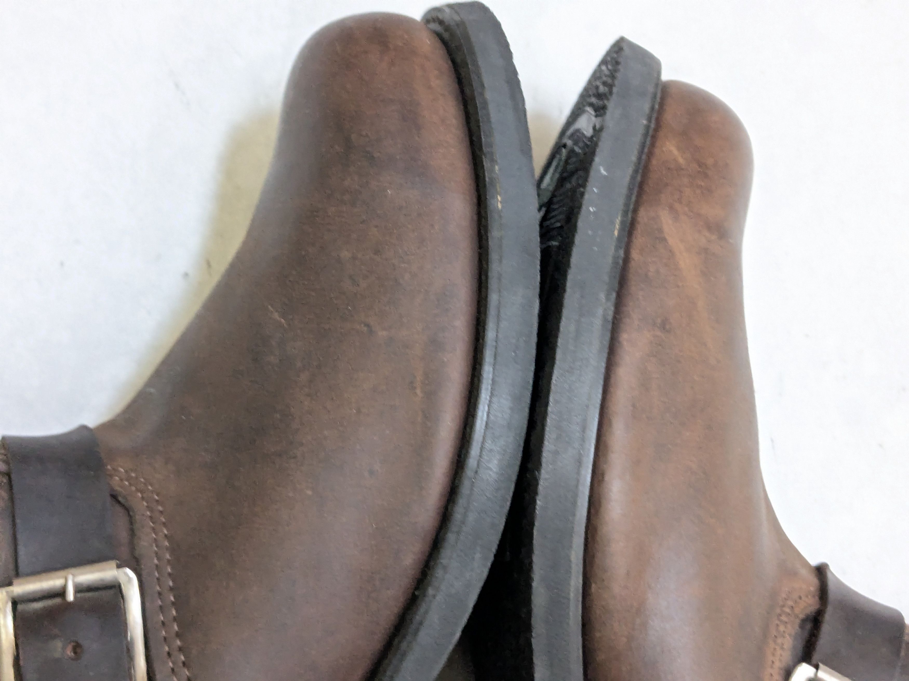 Frye Frye Engineer Boots Brown 10.5 M Leather Buckle Strap Size US 10.5 / EU 43-44 - 9 Thumbnail