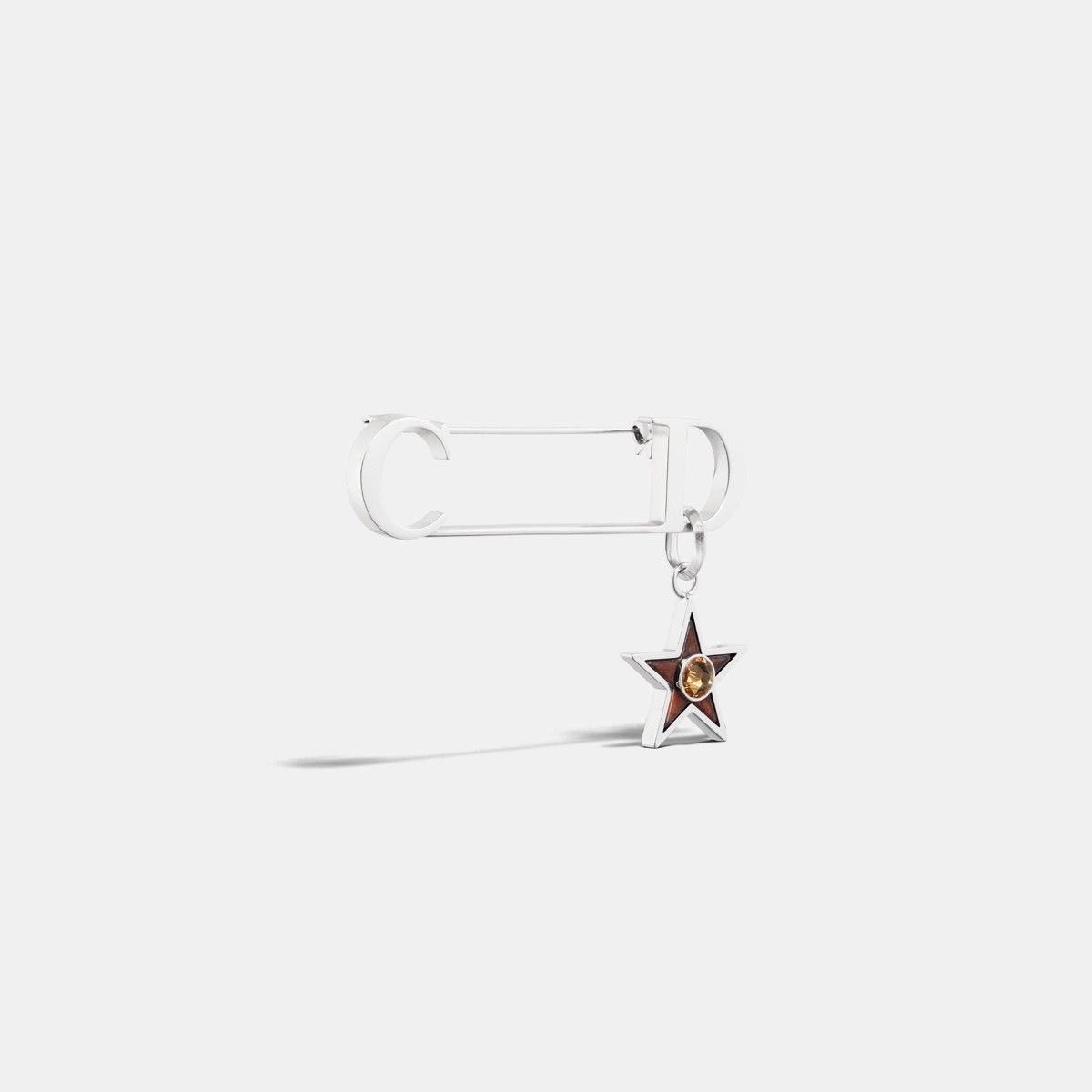 Dior o1bcso1str0126 Size: OS/Cd Icon Brooch in Silver Size ONE SIZE - 2 Thumbnail
