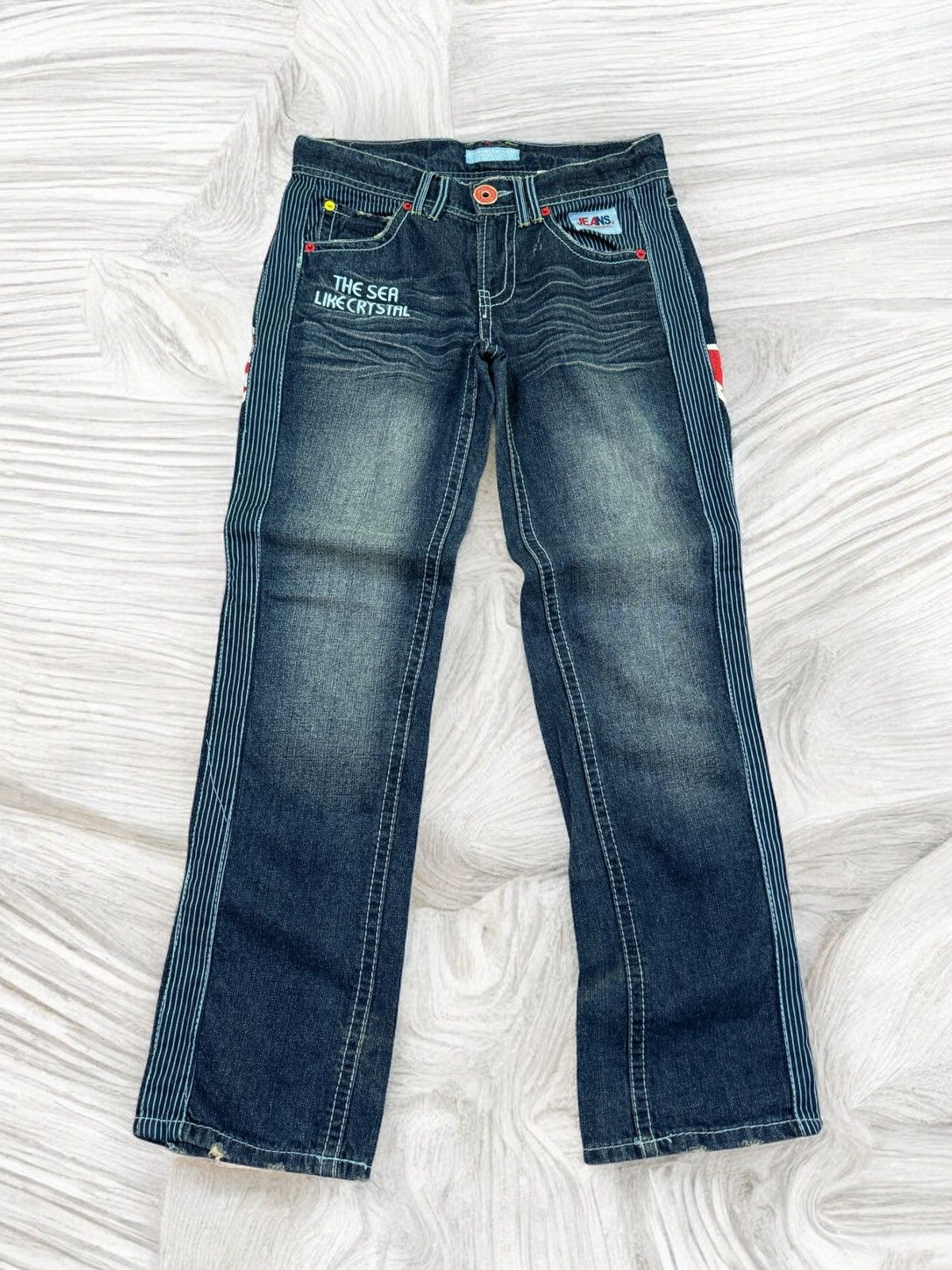 Hysteric Glamour × Japanese Brand VINTAGE BLUE MOON BLUE DAICOCK HICKORY LOW RISE DENIM JEANS Size US 30 / EU 46 - 2 Thumbnail