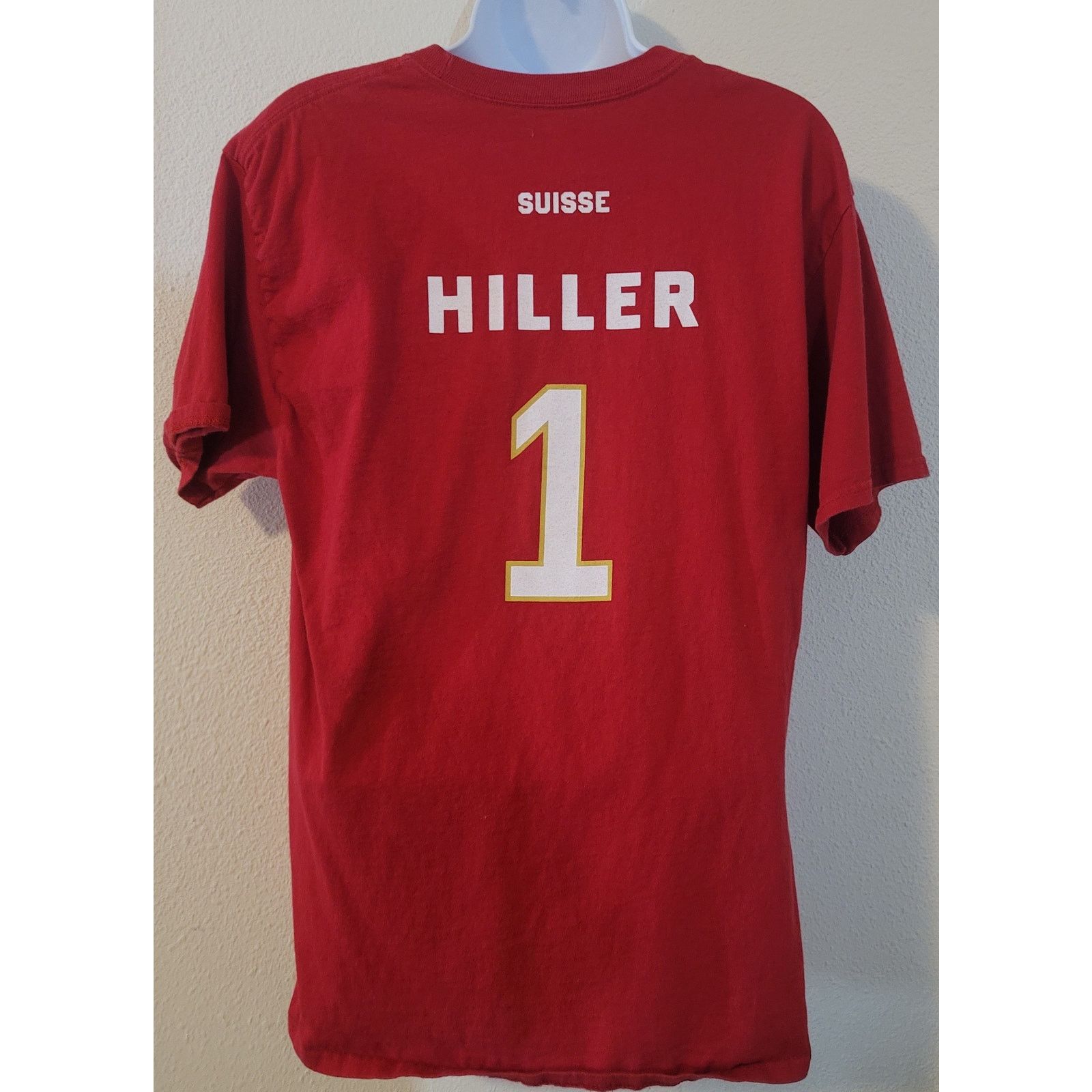 Hanes Hanes Red Anaheim Ducks Hockey Hiller 1 Distressed Graphic Size US M / EU 48-50 / 2 - 2 Thumbnail
