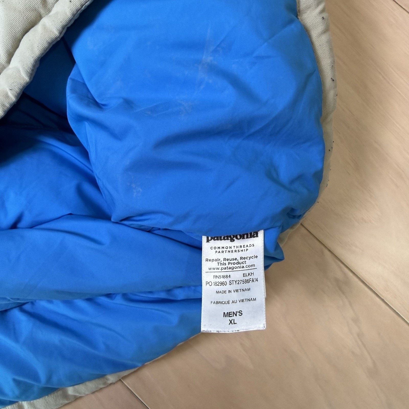 Patagonia Patagonia Bivy Down Vest XL Khaki Blue Full Zip Puffer Size US XL / EU 56 / 4 - 7 Thumbnail