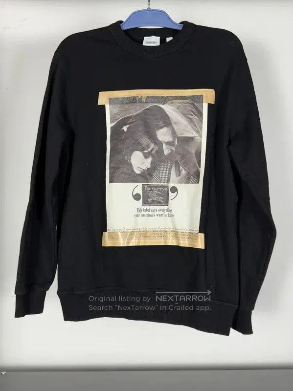 Burberry Burberry Black Graphic Women's Sweatshirt. Size M / US 6-8 / IT 42-44 - 1 Thumbnail
