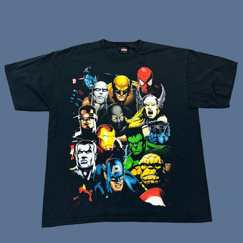 Vintage VINTAGE Marvel Comics Shirt Mens XL Mad Engine Avengers Iron Man Spiderman Y2K Shirt XL Marvel Size US XL / EU 56 / 4 - 1 Thumbnail