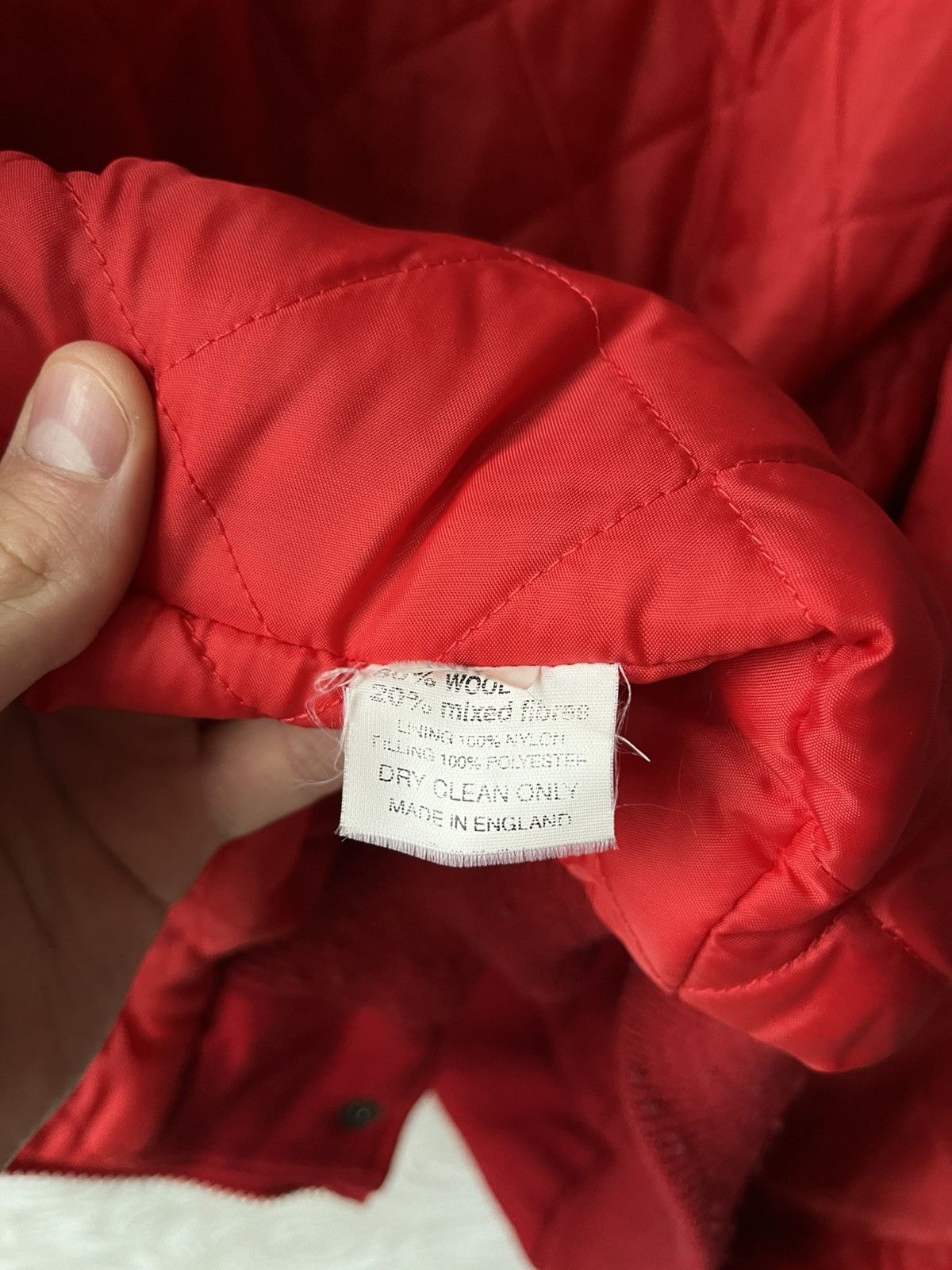 Coca Cola Vintage 90s Coca Cola Enjoy It Wool Red Bomber Jacket Rare Size US L / EU 52-54 / 3 - 13 Thumbnail
