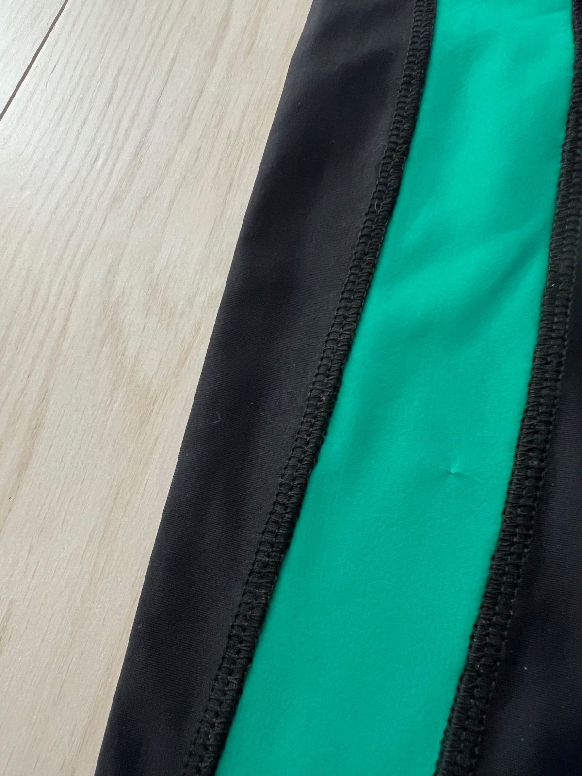 Ganni GANNI Athletic Stretch Zip Leggings Black Green ( 34 / S ) Size 27" / US 4 / IT 40 - 8 Thumbnail