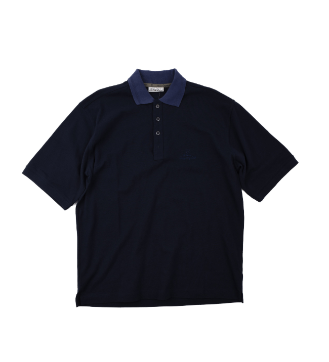Carlo Colucci Carlo Colucci Navy Polo Shirt Size L Size US L / EU 52-54 / 3 - 1 Thumbnail
