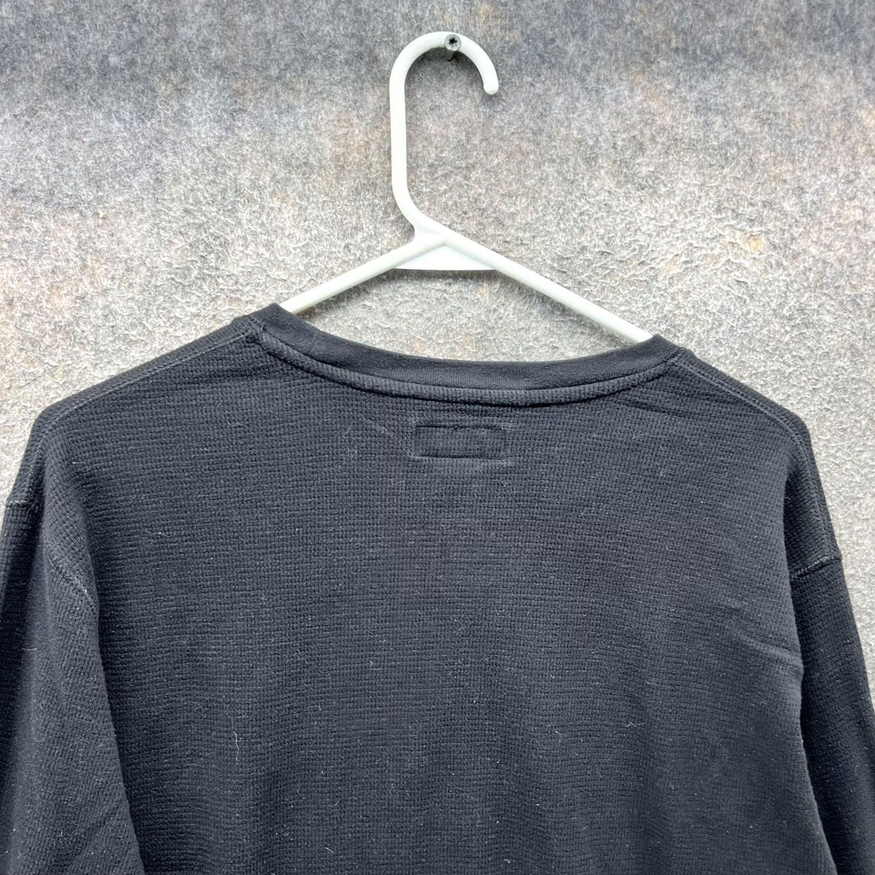 Polo Ralph Lauren Polo Ralph Lauren Shirt Mens XL Black Waffle Knit Thermal Pajama Top Long Sleeve Size US XL / EU 56 / 4 - 3 Thumbnail