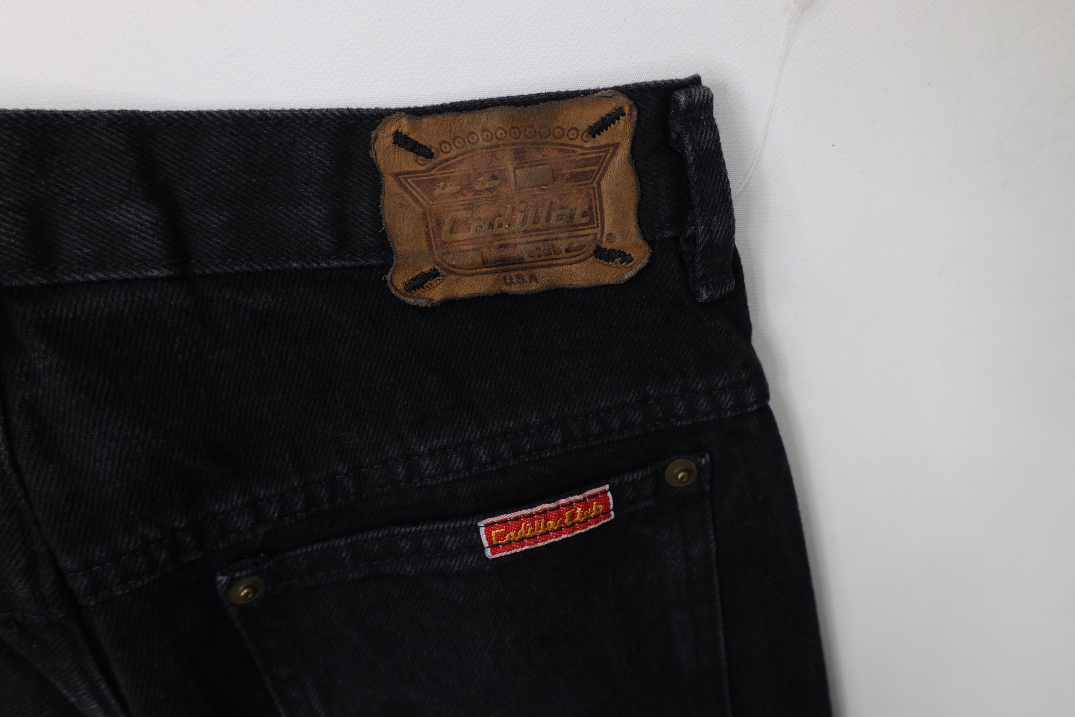 Cadillac Deadstock Vintage 90s Cadillac Car Straight Leg Jeans USA Size US 32 / EU 48 - 13 Thumbnail