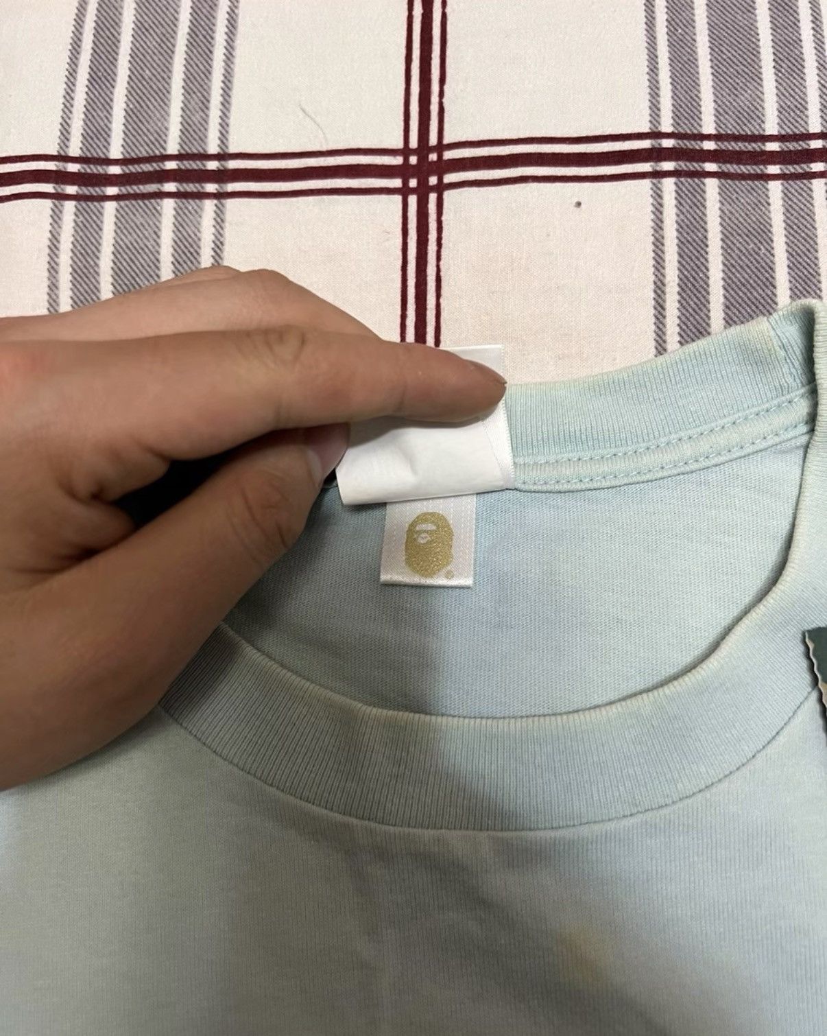 Bape BAPE OG Nigo era sky blue short-sleeve tee Size US L / EU 52-54 / 3 - 7 Thumbnail
