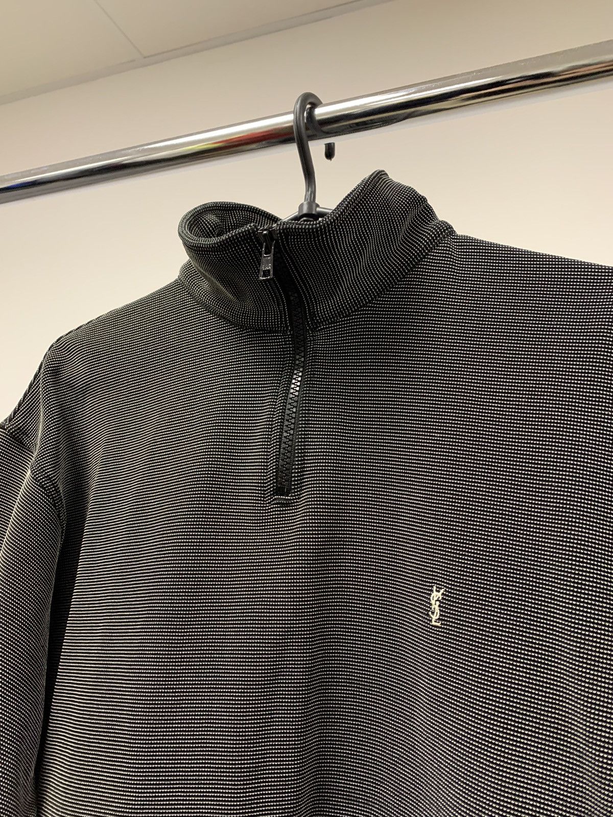 Vintage × Yves Saint Laurent Rare 1/4 sweatshirt YSL old money Size US S / EU 44-46 / 1 - 2 Thumbnail