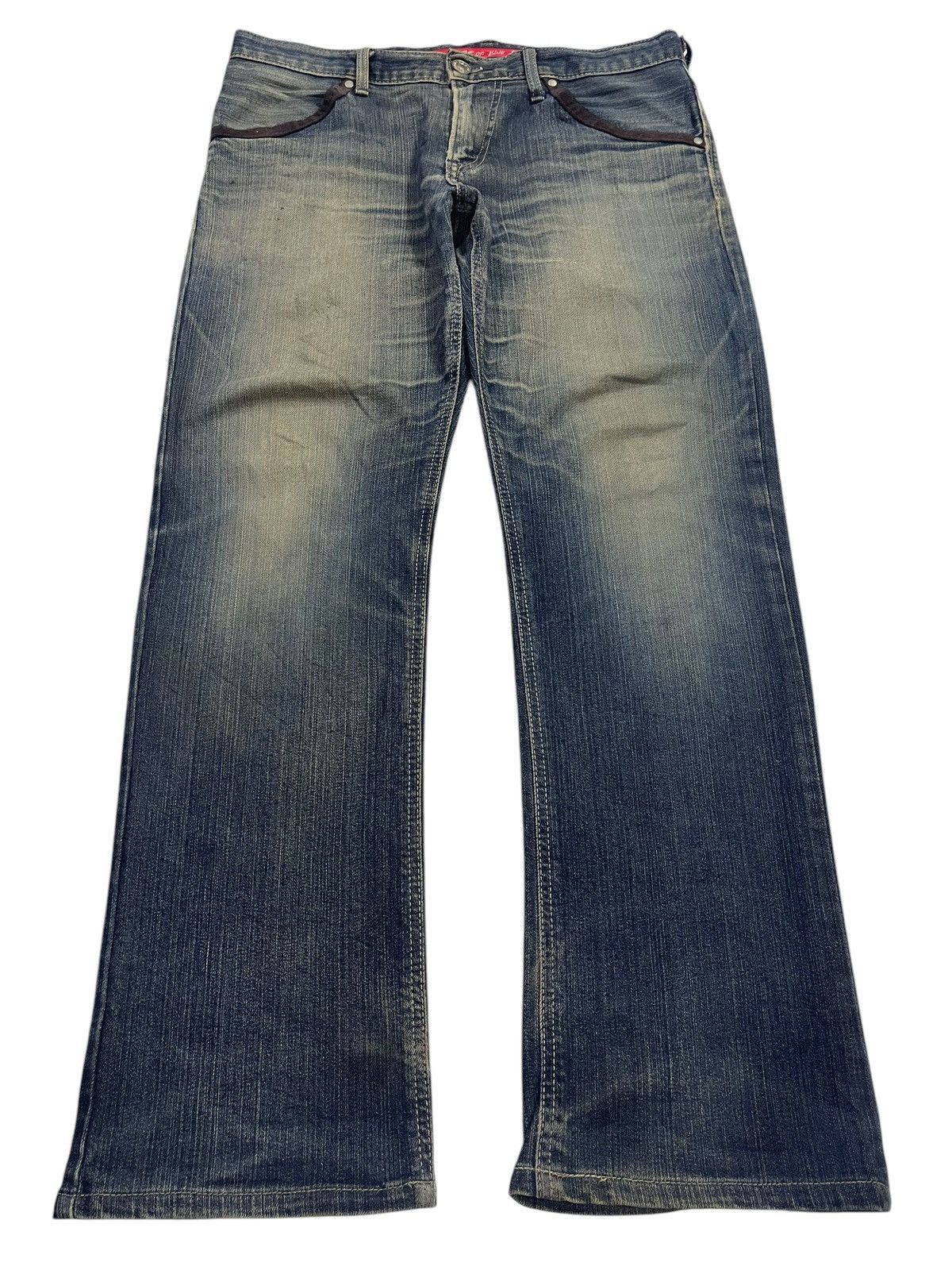 Edwin Vintage Edwin Mud Faded Wash Style Loose Jeans Size US 34 / EU 50 - 1 Thumbnail