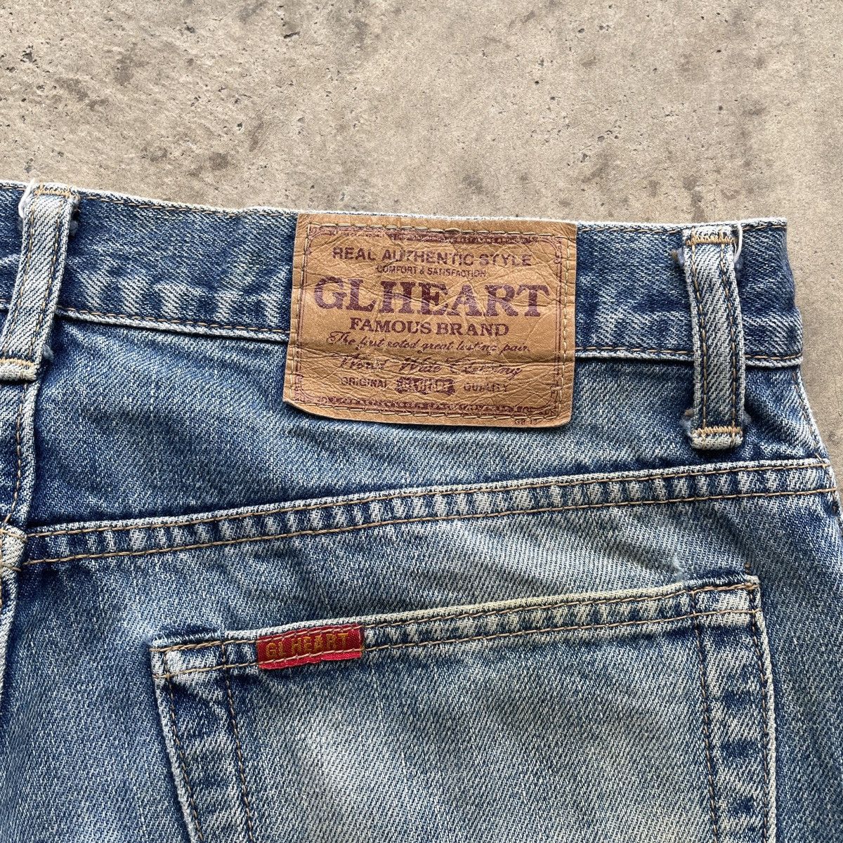 Japanese Brand Vintage Japan GLHEART Jeans Distressed Faded Denim Pants W31 Size US 31 - 9 Thumbnail