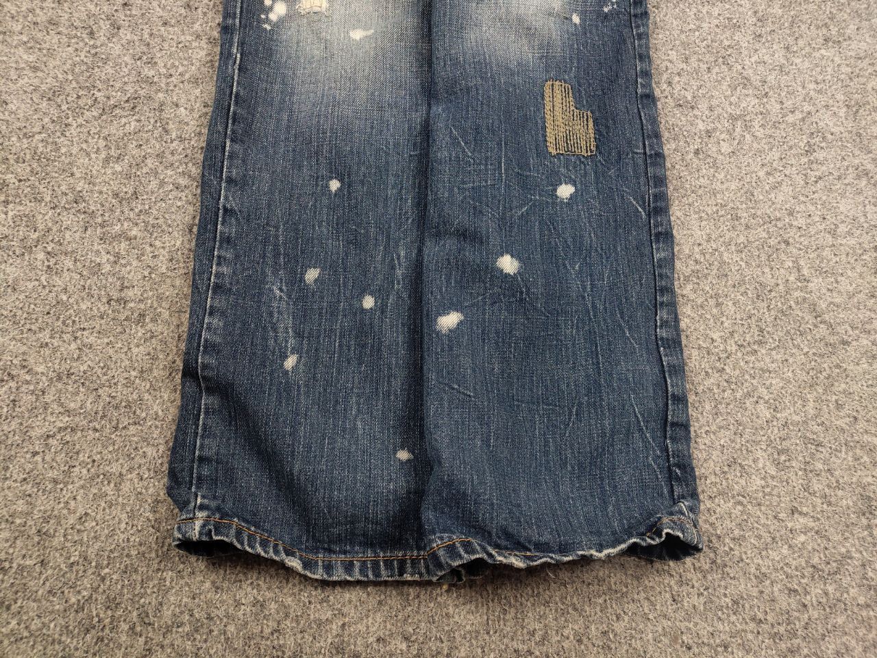 Japanese Brand VTG Y2K Japan Kick Distressed Faded Stretch Thunder Jeans Size US 34 / EU 50 - 6 Thumbnail