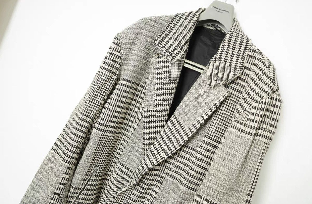Yohji Yamamoto Yohji Yamamoto Artisanal Distressed Patchwork Wool Coat Size US M / EU 48-50 / 2 - 4 Thumbnail