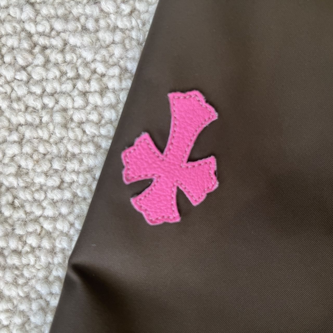 Chrome Hearts Chrome Hearts Pink Cross Nylon Brown Zip Up Shirt Size M / US 6-8 / IT 42-44 - 10 Thumbnail