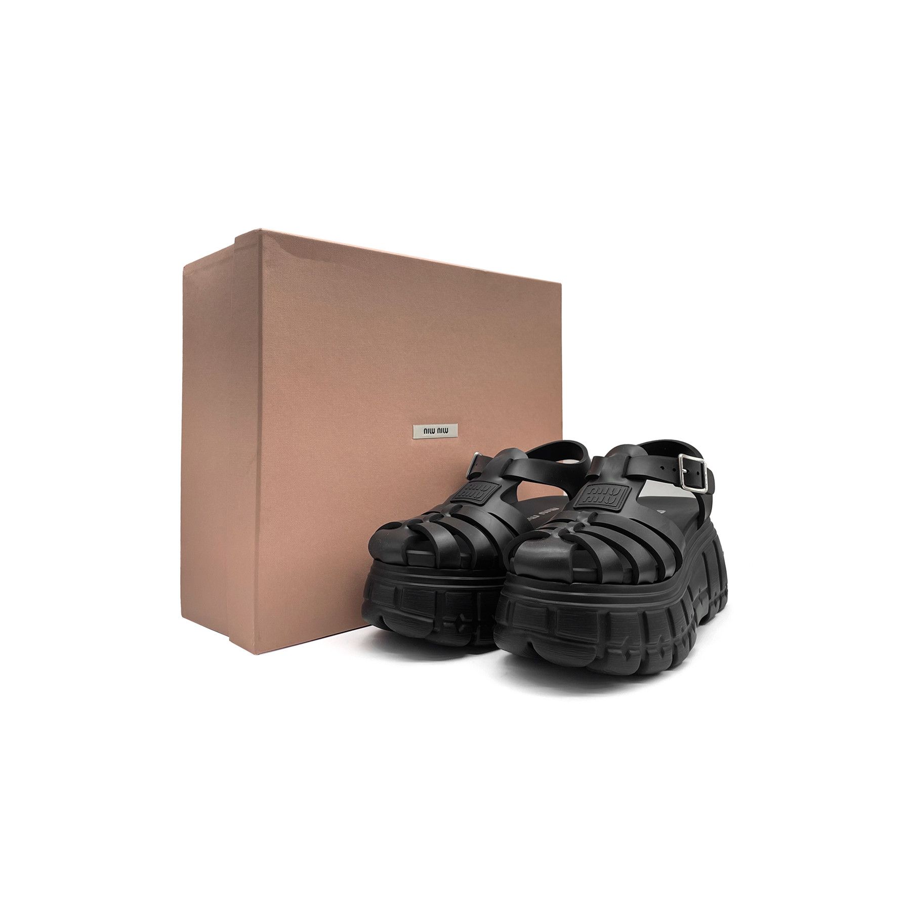 Miu Miu Miu Miu Thick Soled Sandals Size US 8 / IT 38 - 4 Thumbnail