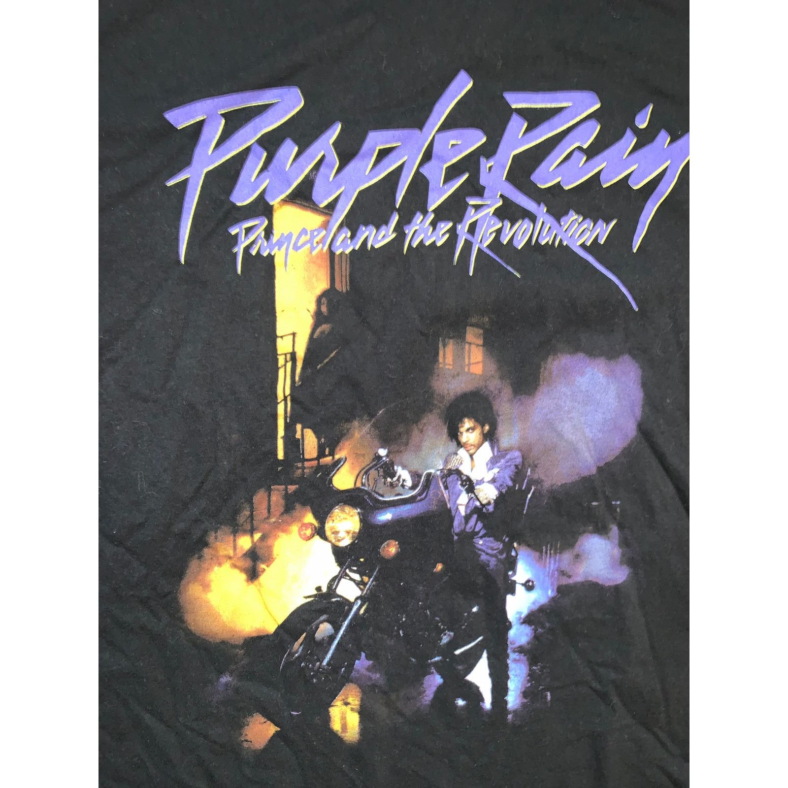 Prince Prince Purple Rain T Shirt Large Black Graphic Tee Size US L / EU 52-54 / 3 - 1 Thumbnail