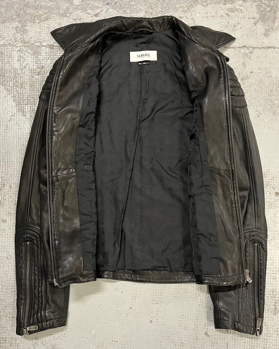 Versace AW2015 Versace Moto Black Padded Leather Jacket Size US M / EU 48-50 / 2 - 8 Thumbnail