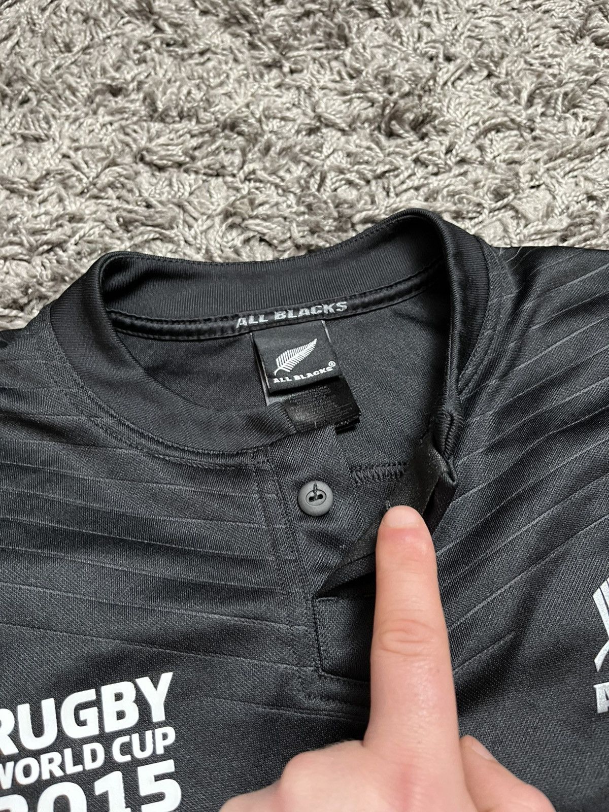 Adidas Adidas New Zealand All Blacks Rugby World Cup 2015 Jersey Size US L / EU 52-54 / 3 - 4 Thumbnail