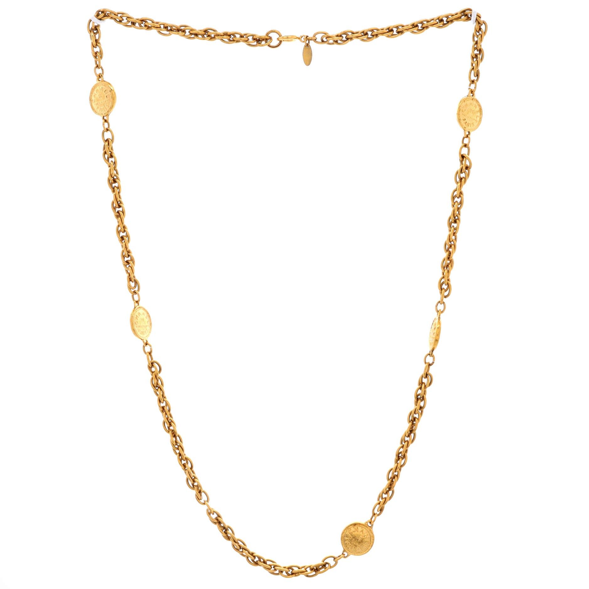 Chanel Vintage Multi-Medallion Chain Necklace Size ONE SIZE - 1 Thumbnail