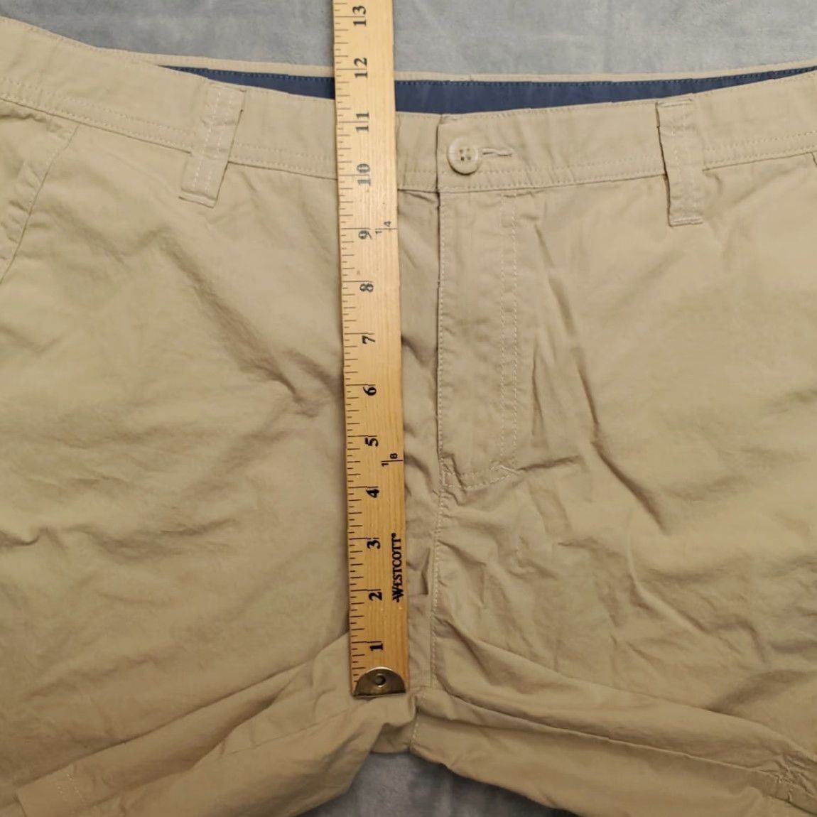 Vintage Columbia Shorts Mens 36 Khaki Light Weight Travel Chinos Outdoors Hiking Casual Beige Cotton Blend Shirt? Size US 36 / EU 52 - 7 Thumbnail